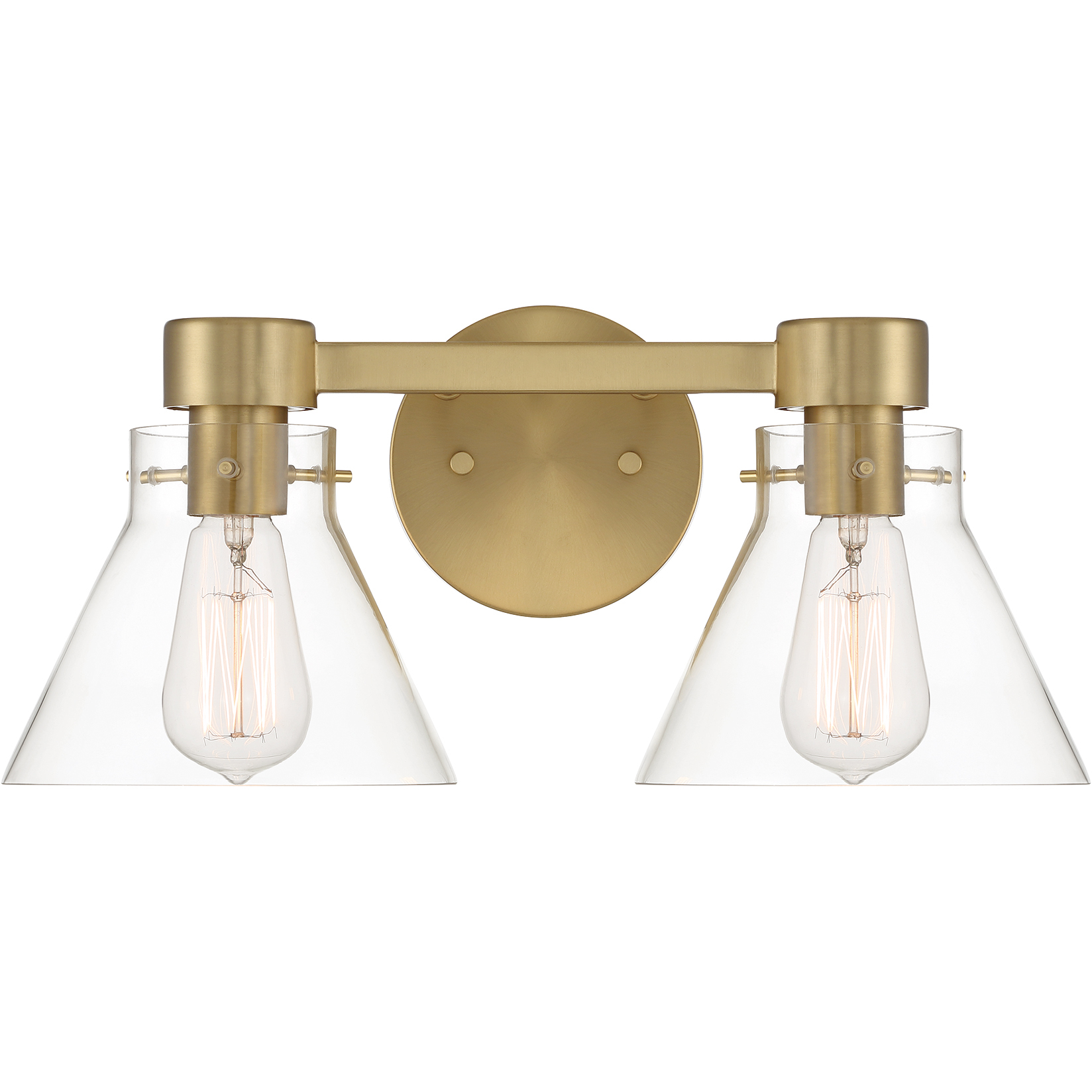 Willow Creek 2 Light 16.5 inch Brushed Gold Vanity Light Wall Light