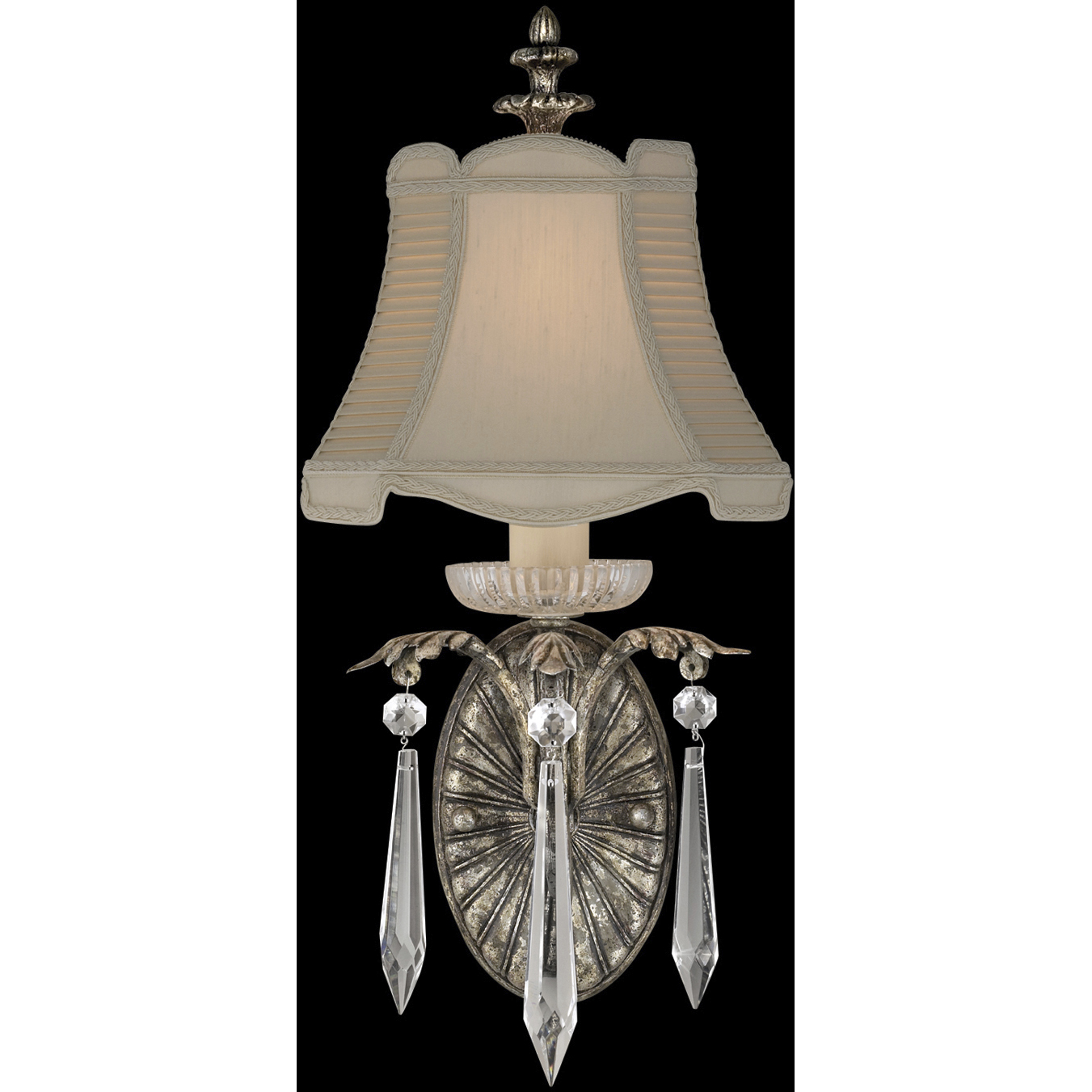 Winter Palace 1 Light 9 inch Silver Sconce Wall Light