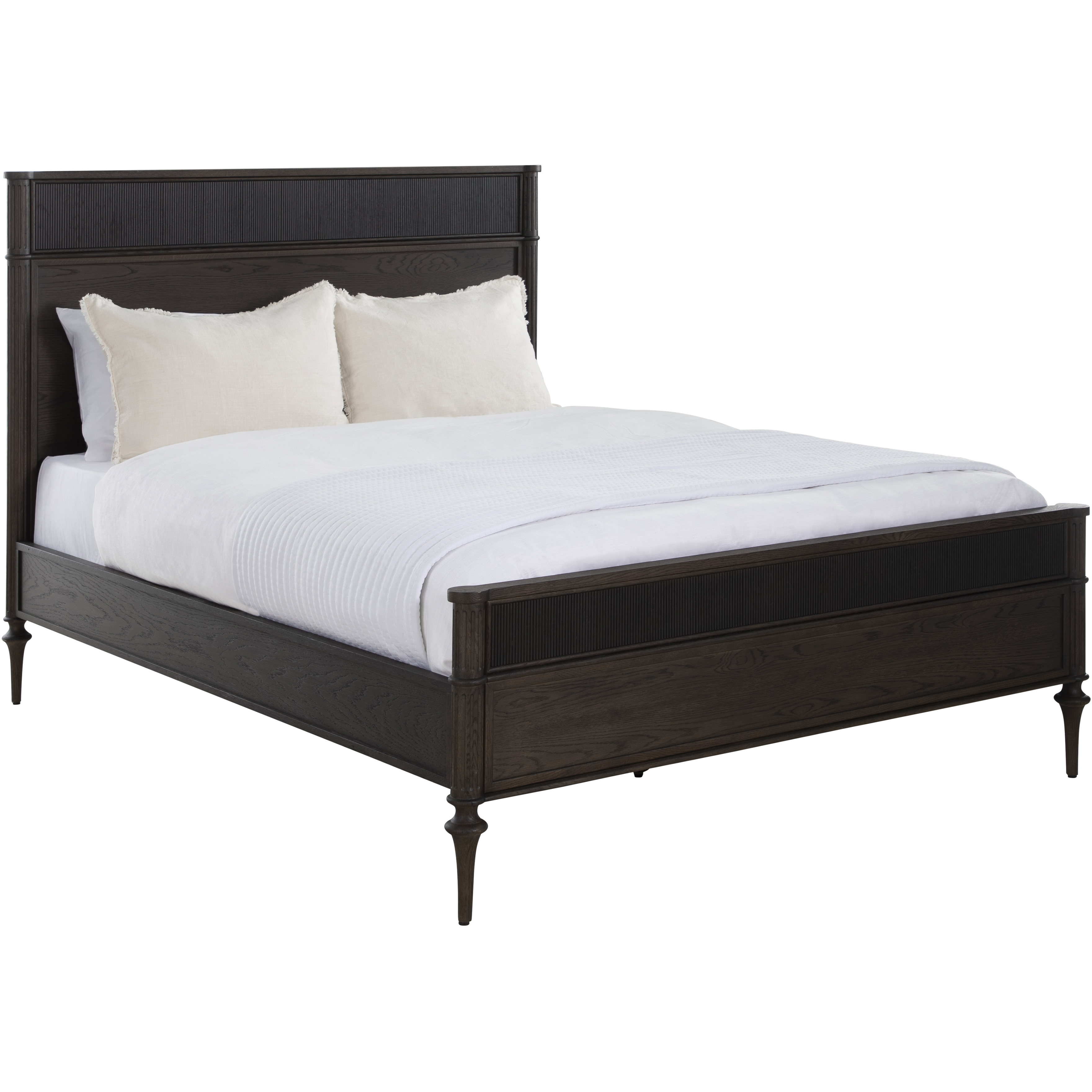 Andrea Dark Stained Oak Queen Bed