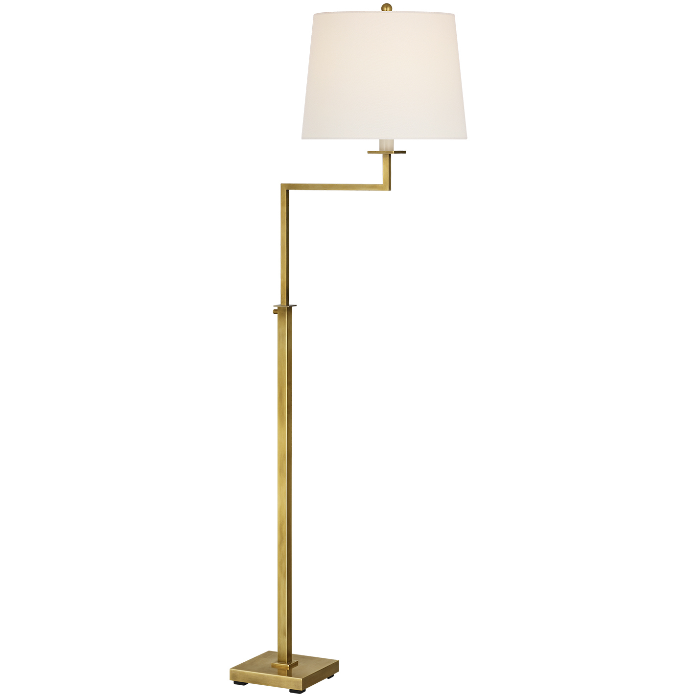 Suzanne Kasler Greer 43.25 inch 15 watt Hand-Rubbed Antique Brass Adjustable Bridge Floor Lamp Portable Light