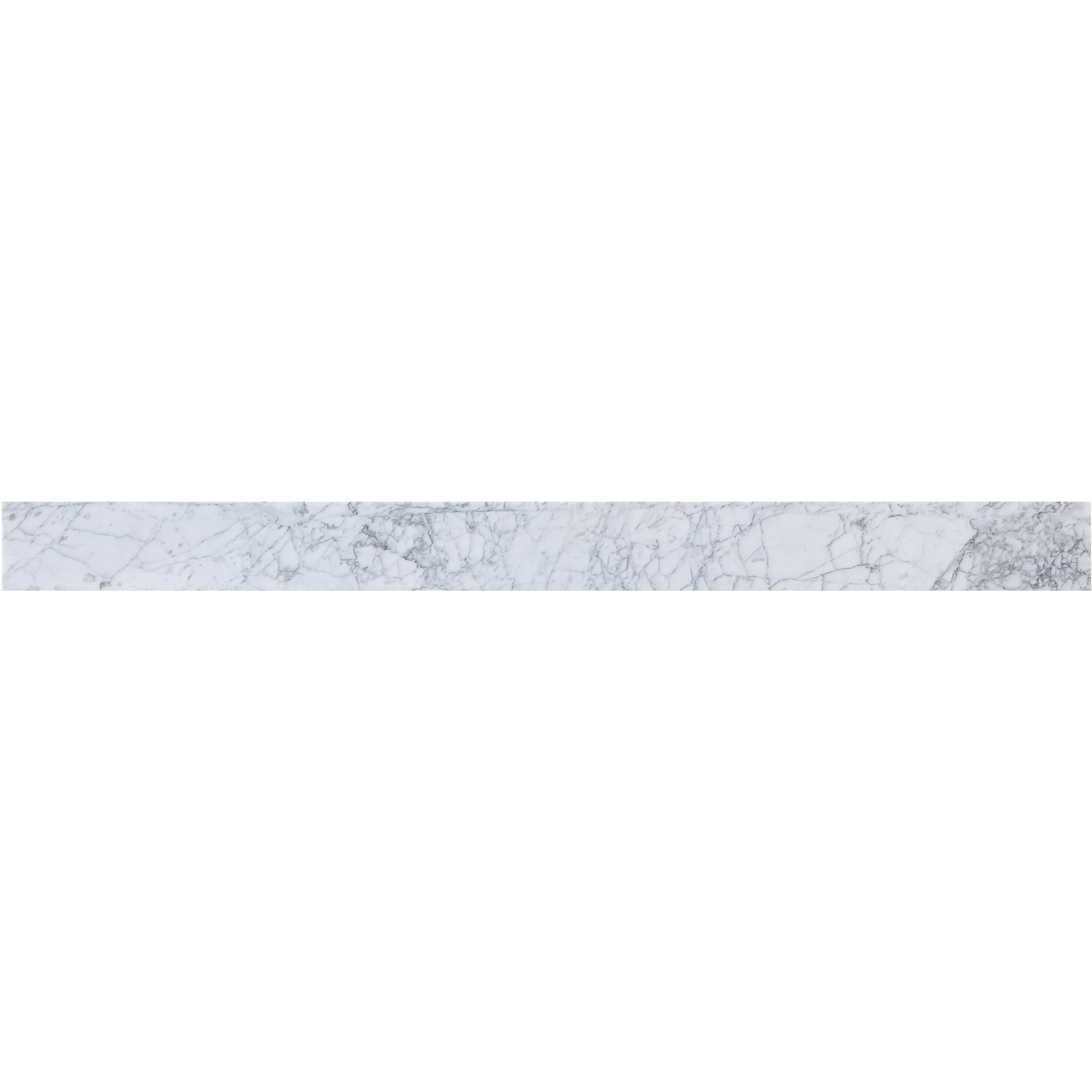 Backsplash 48 X 0.75 X 4 inch Carrara White Bathroom Vanity Backsplash