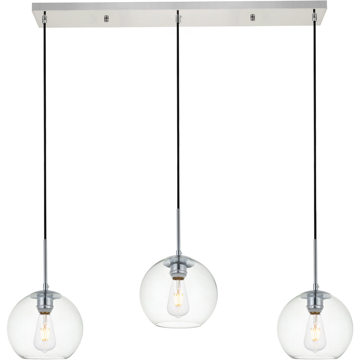 Huntington 3 Light 8 inch Chrome Pendant Ceiling Light