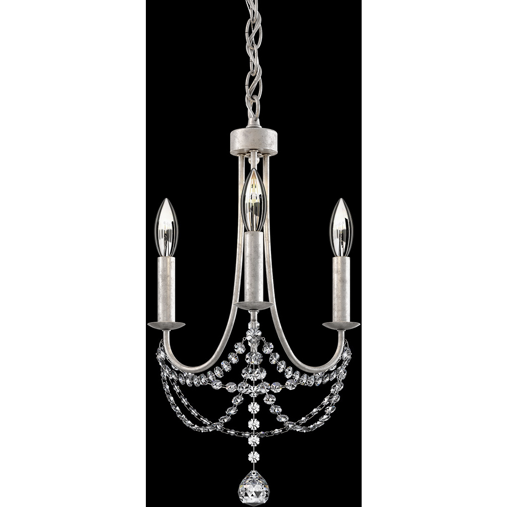 Signature Legacy Verdana 3 Light 12 inch Etruscan Gold Mini Pendant Ceiling Light