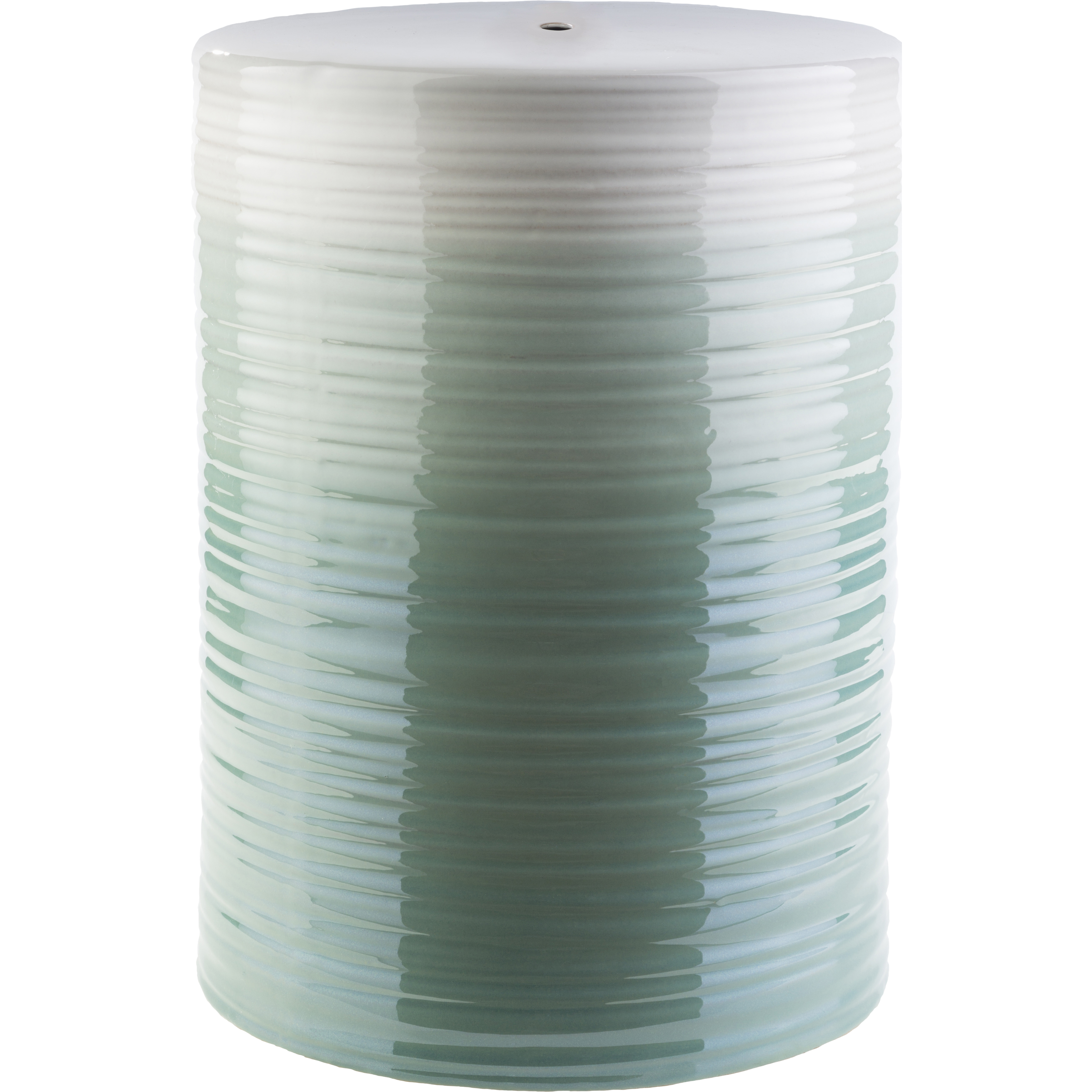 Waverly 18.1 inch Green and Green Outdoor Garden Stool, Medium