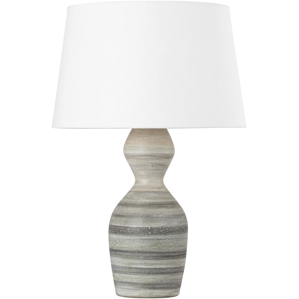 Nahant 29 inch 15 watt Vintage Gold Leaf and Ceramic White Dune Table Lamp Portable Light