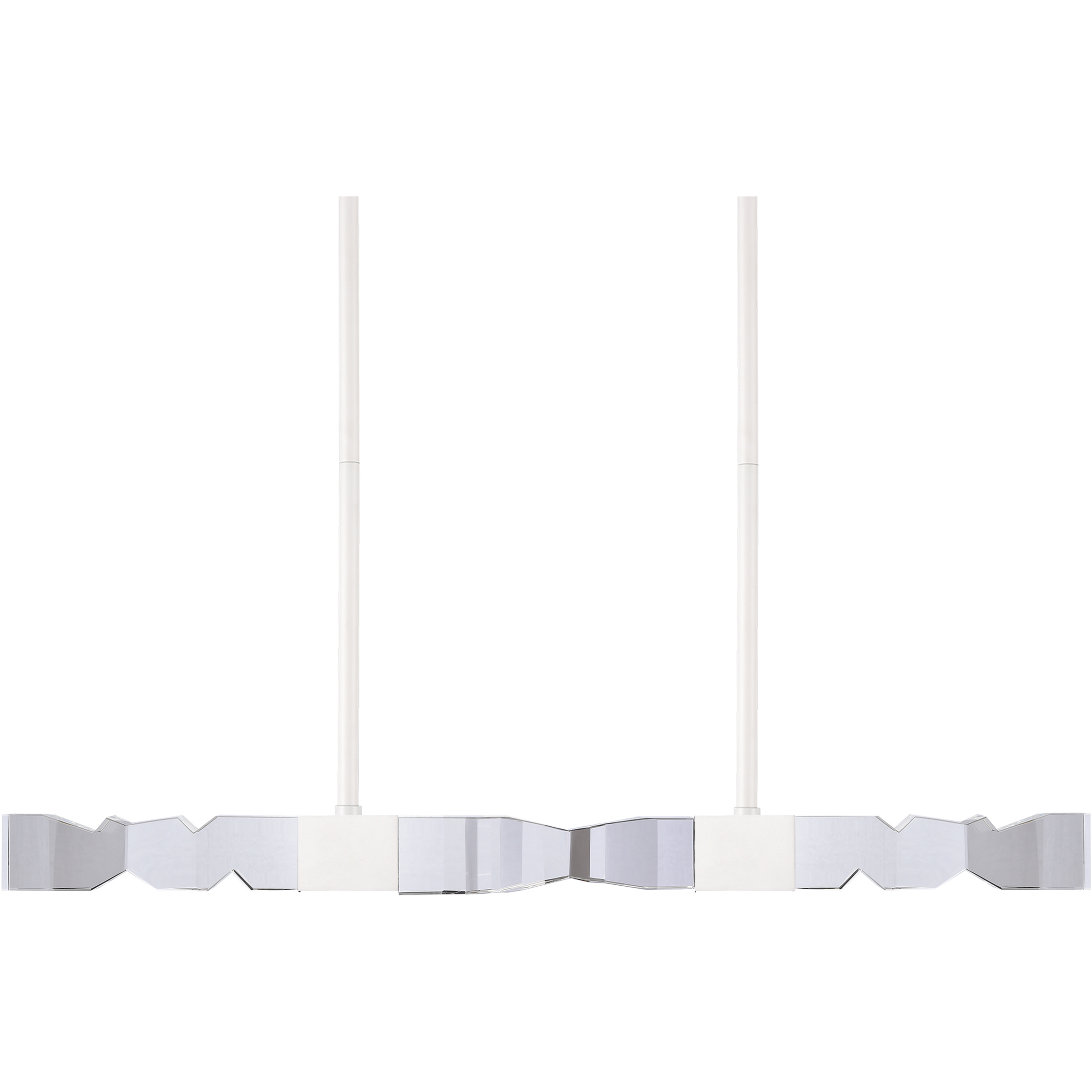 Mamadim 4 Light 49.25 inch Matte White Linear Pendant Ceiling Light