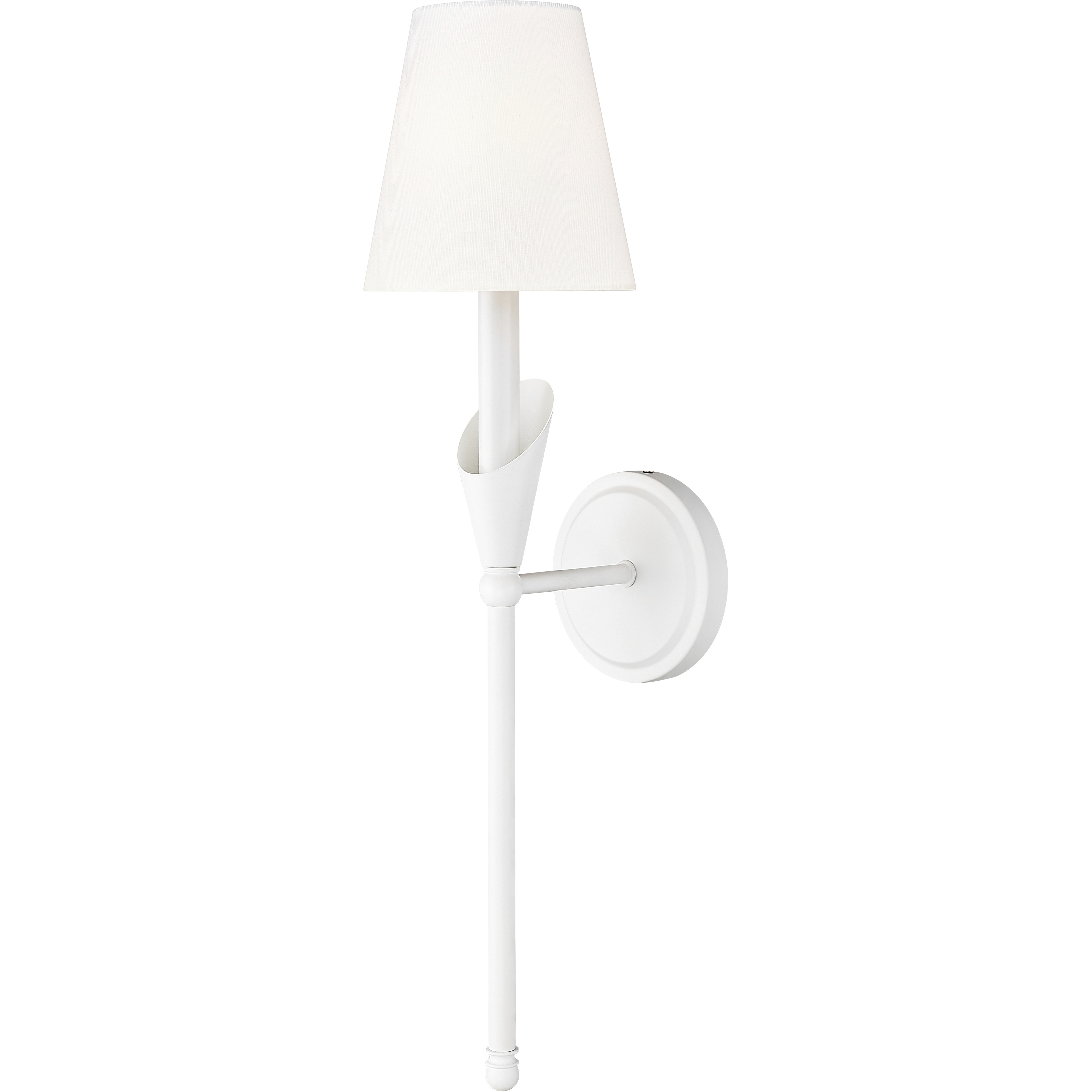 Claudelle Wall Sconce Wall Light in Tundra White