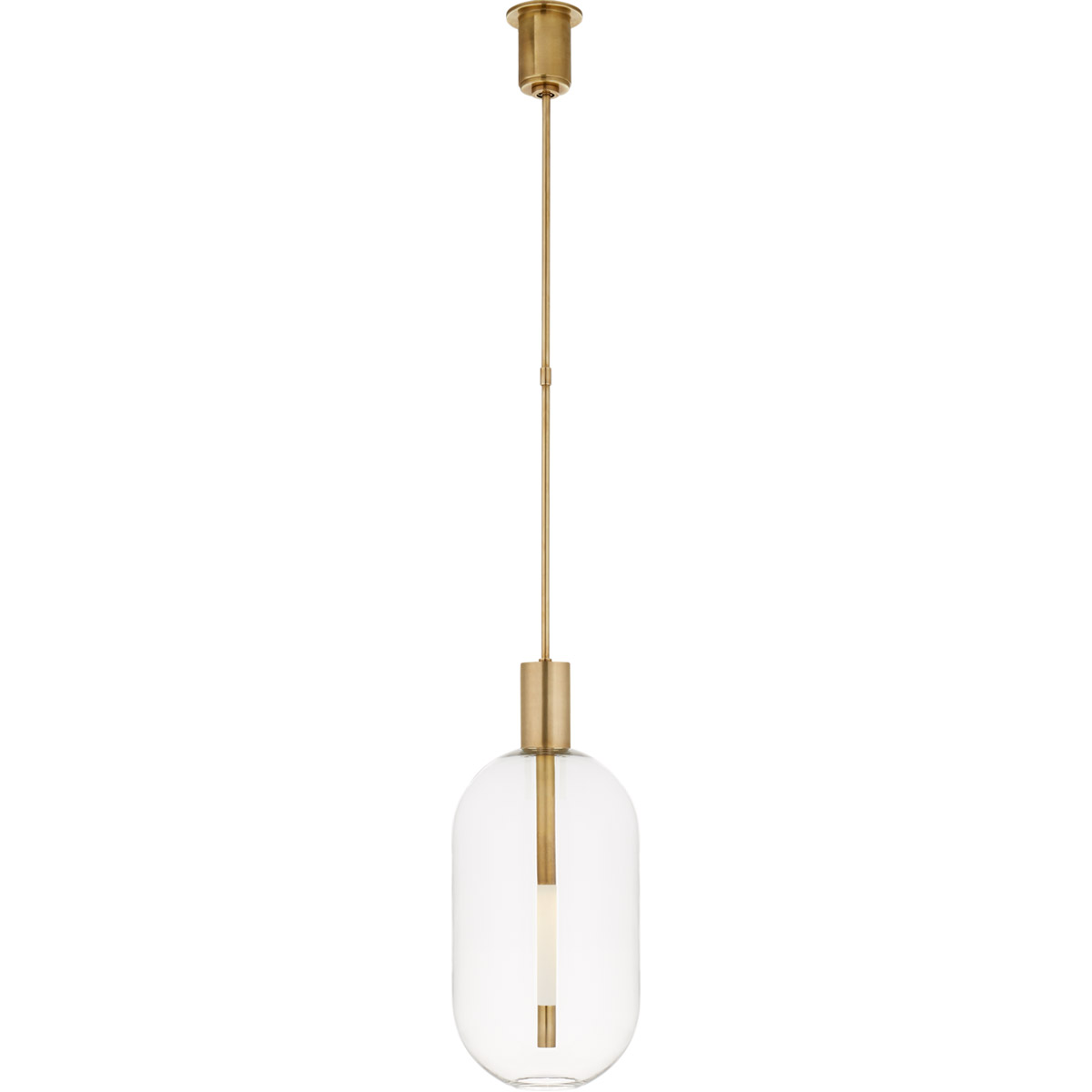 Kelly Wearstler Nye LED 11 inch Antique-Burnished Brass Pendant Ceiling Light