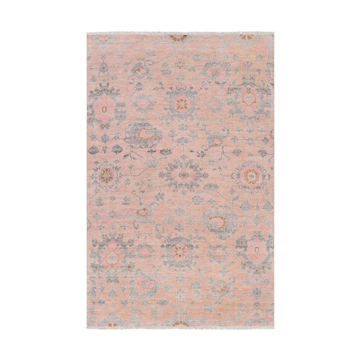 Gorgeous 108 X 72 inch Beige/Pale Pink/Medium Gray/Peach/Khaki/Camel Rugs, Rectangle