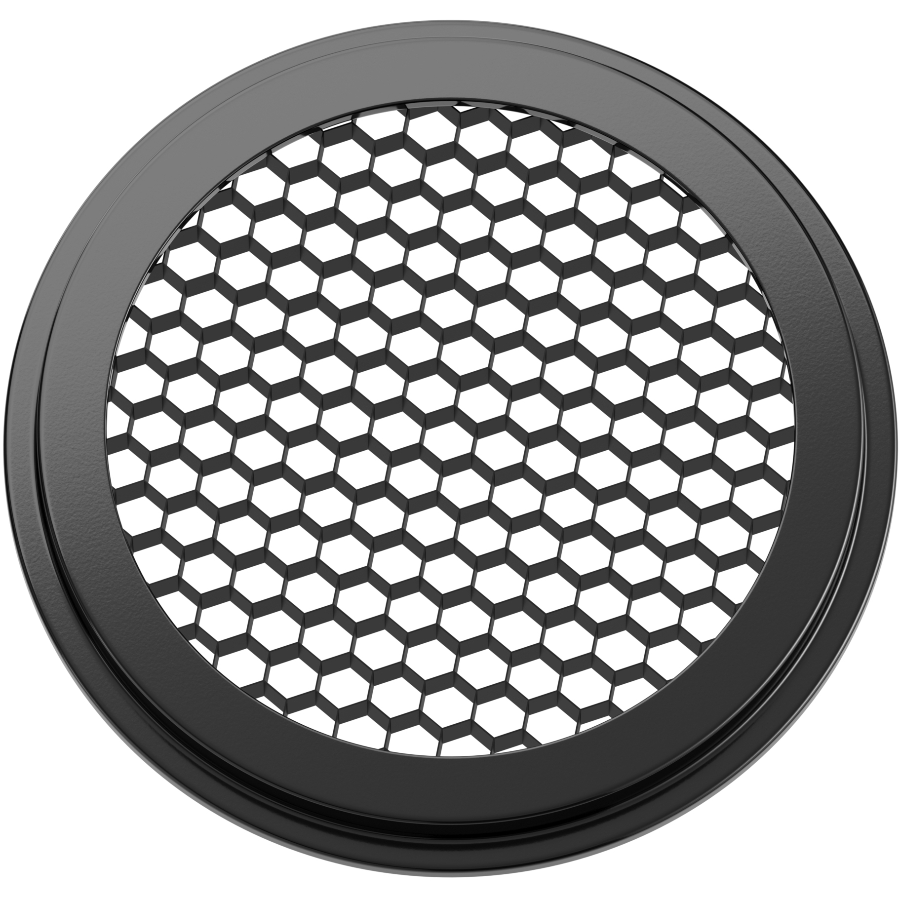 Varia Black Material (Not Painted) Hex Louver, Adjustable