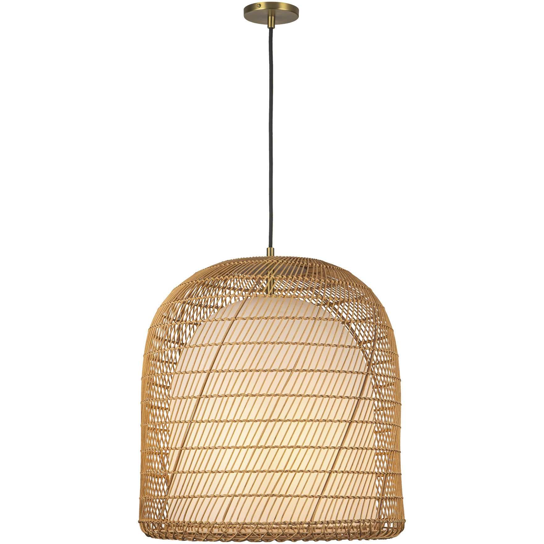 Alora Mood Bondi 1 Light 20.13 inch Brushed Gold Pendant Ceiling Light