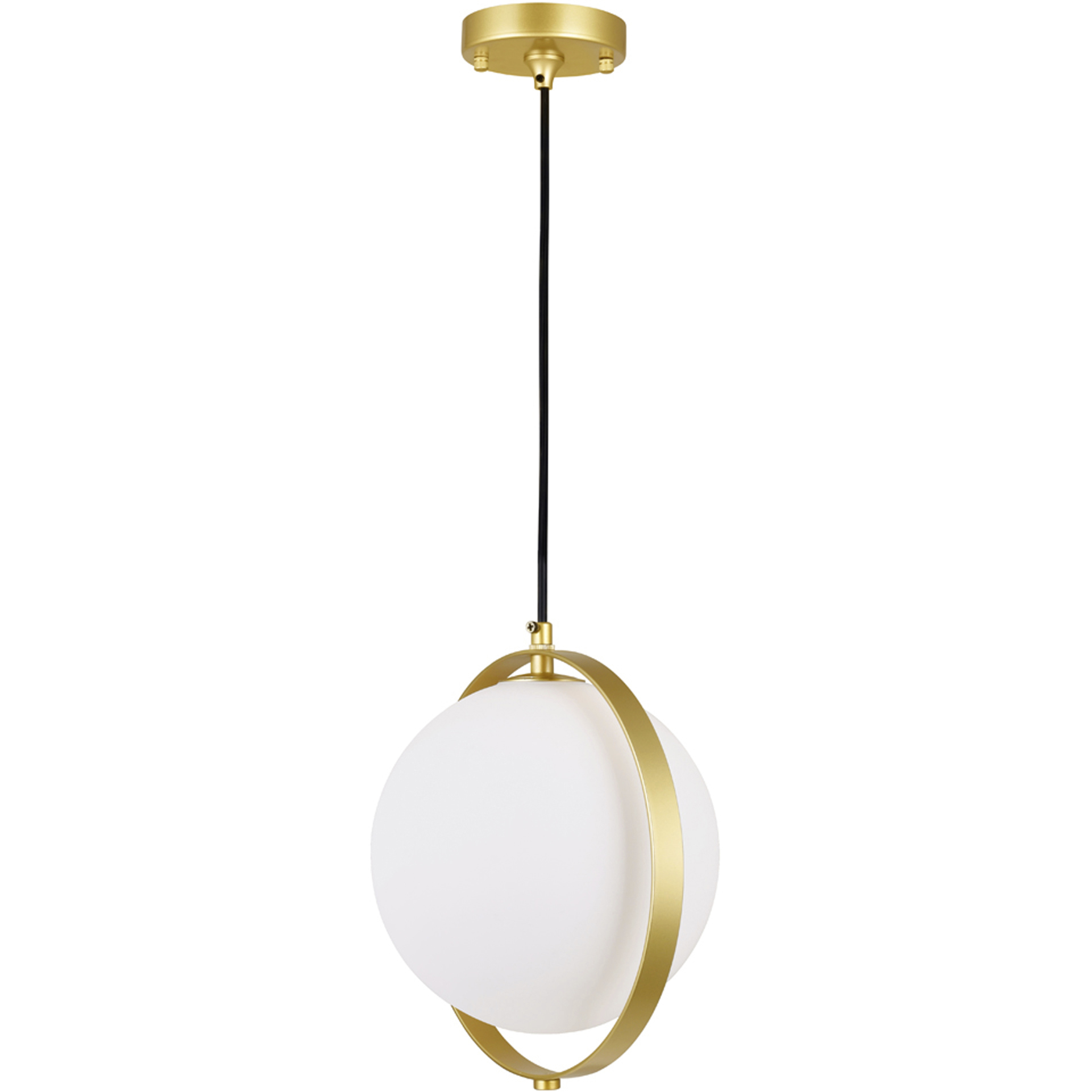 Da Vinci LED 8 inch Medallion Gold Mini Pendant Ceiling Light