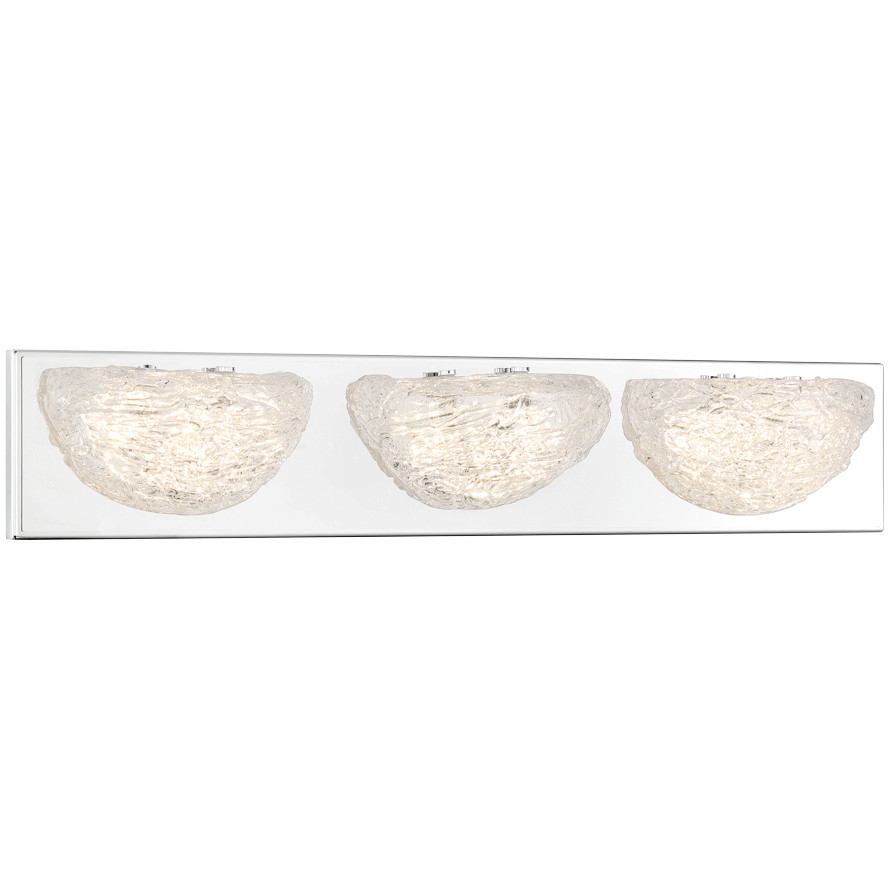 Modern Ice LED 24 inch Chrome Bath Light Wall Light