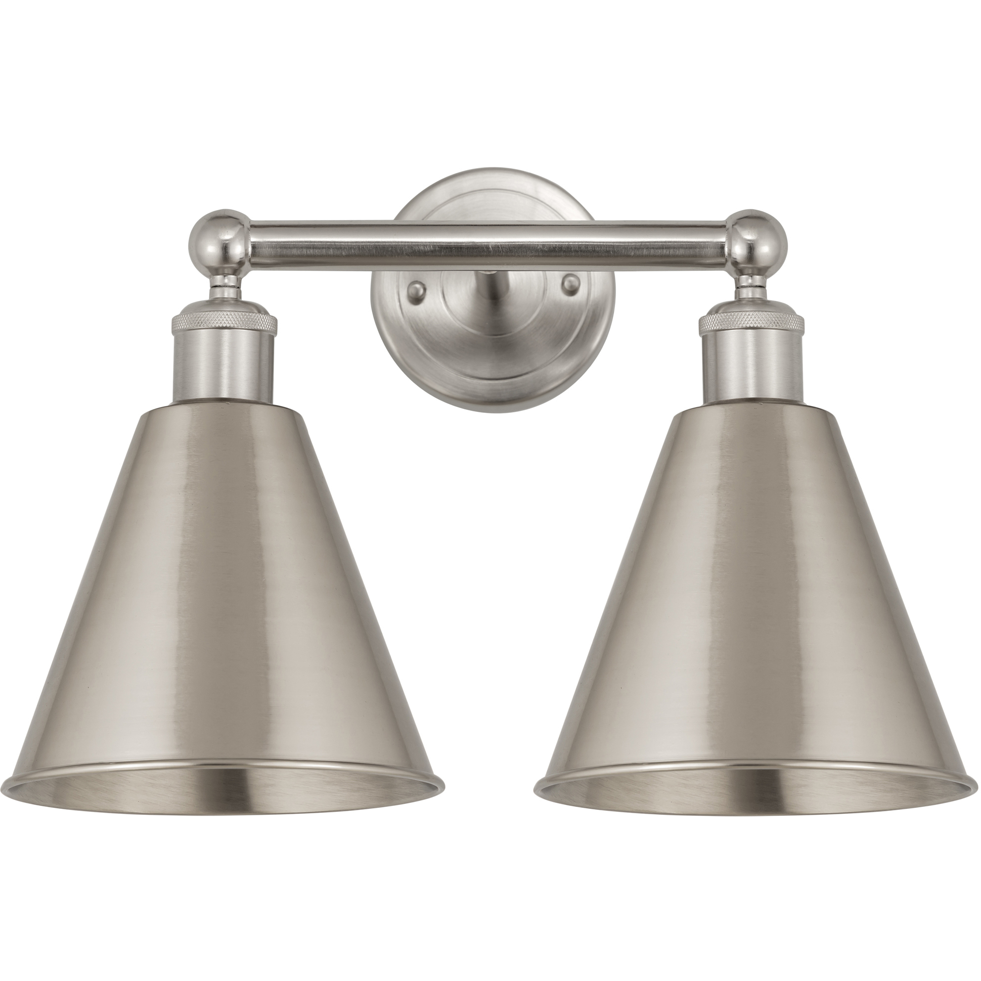 Ballston Cone 2 Light 17 inch Satin Nickel Bath Vanity Light Wall Light