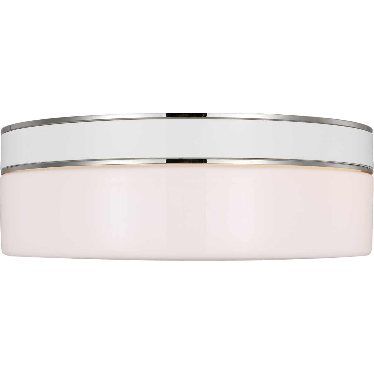 kate spade new york Monroe 2 Light 14 inch Polished Nickel Flush Mount Ceiling Light in Polished Nickel / Gloss White