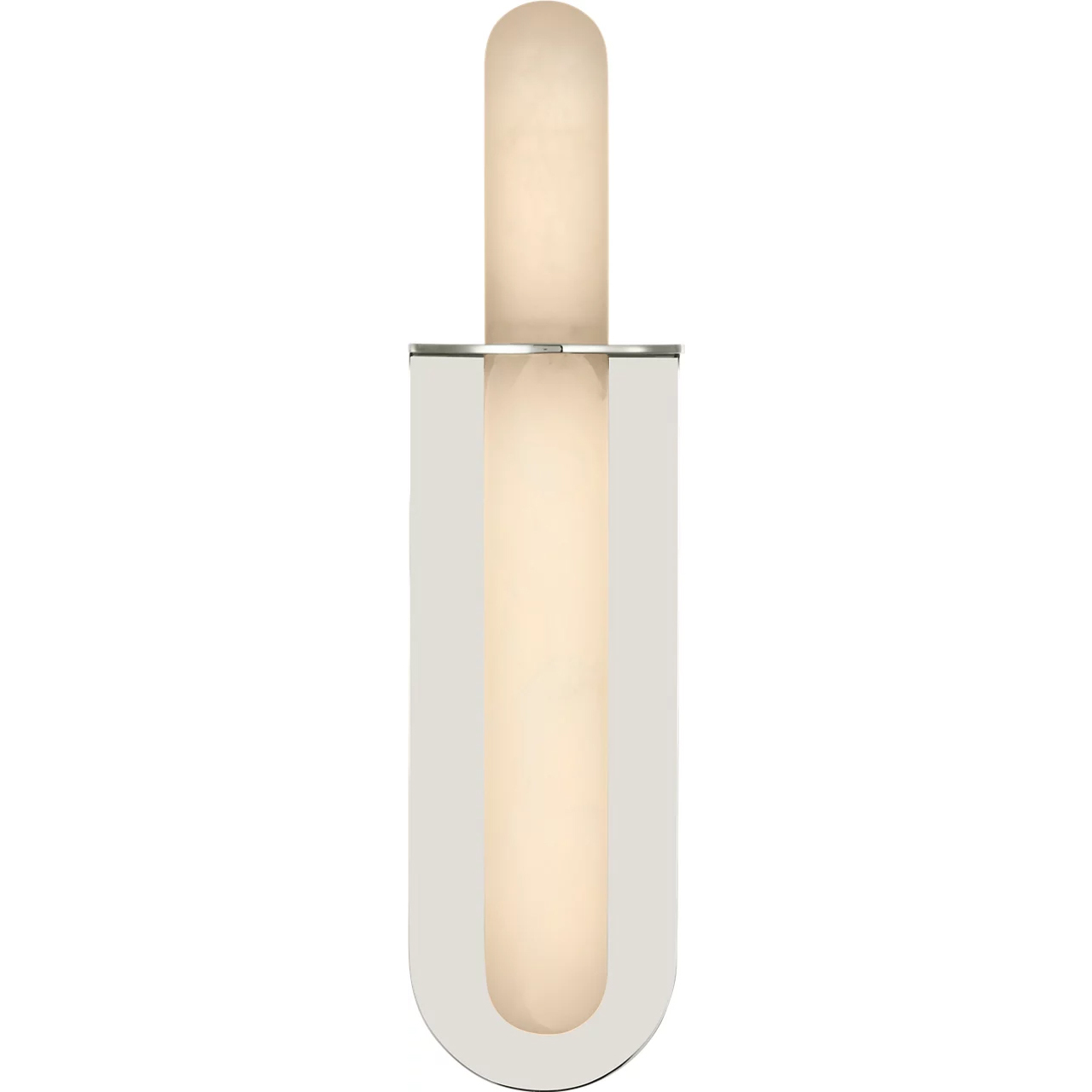 Kelly Wearstler Fosse LED 4.5 inch Polished Nickel Oval Sconce Wall Light