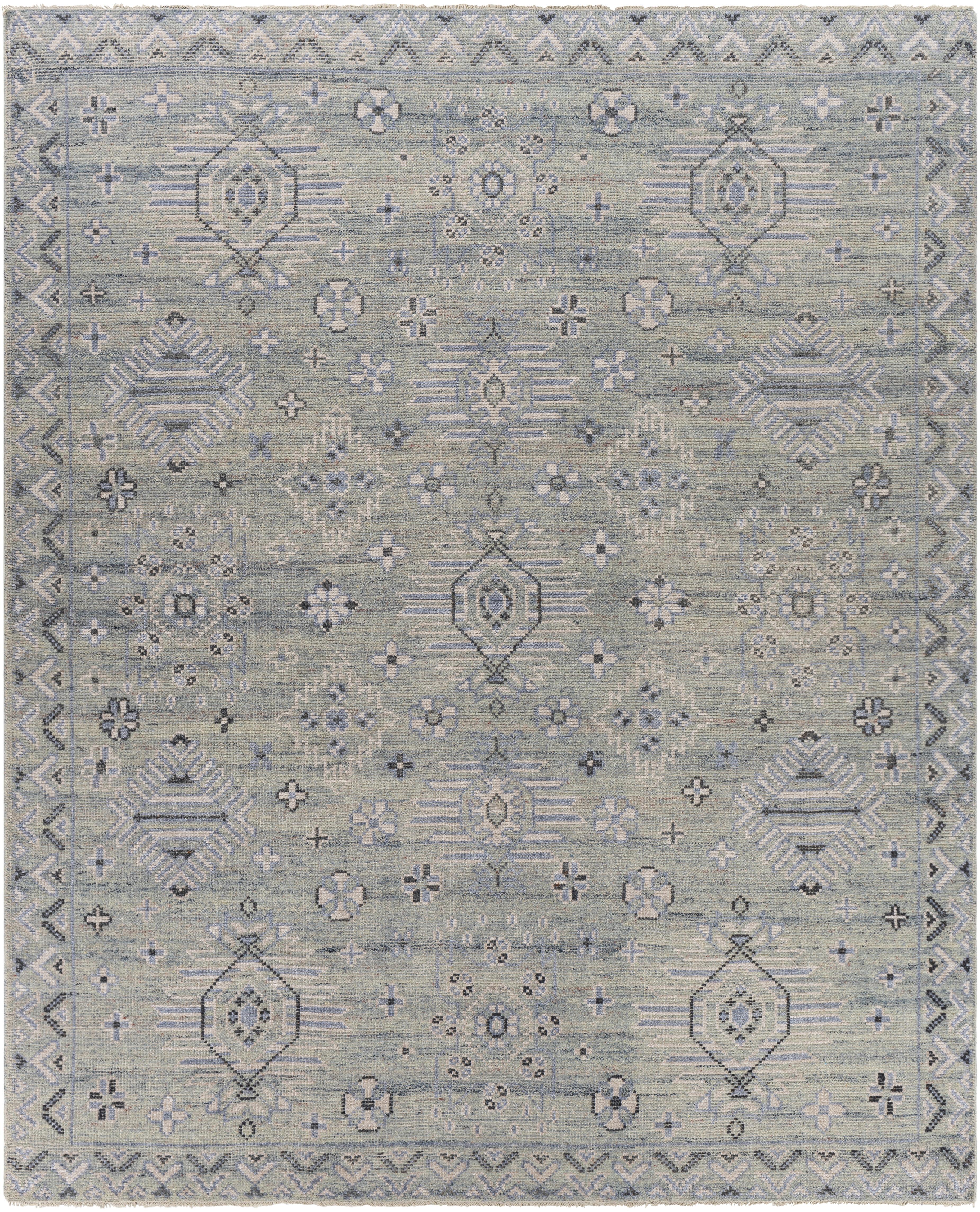 Almeria 120 X 36 inch Denim Rug in 3 x 10, Runner