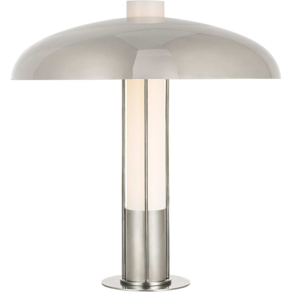 Kelly Wearstler Troye 19 inch 12 watt Polished Nickel Table Lamp Portable Light, Medium