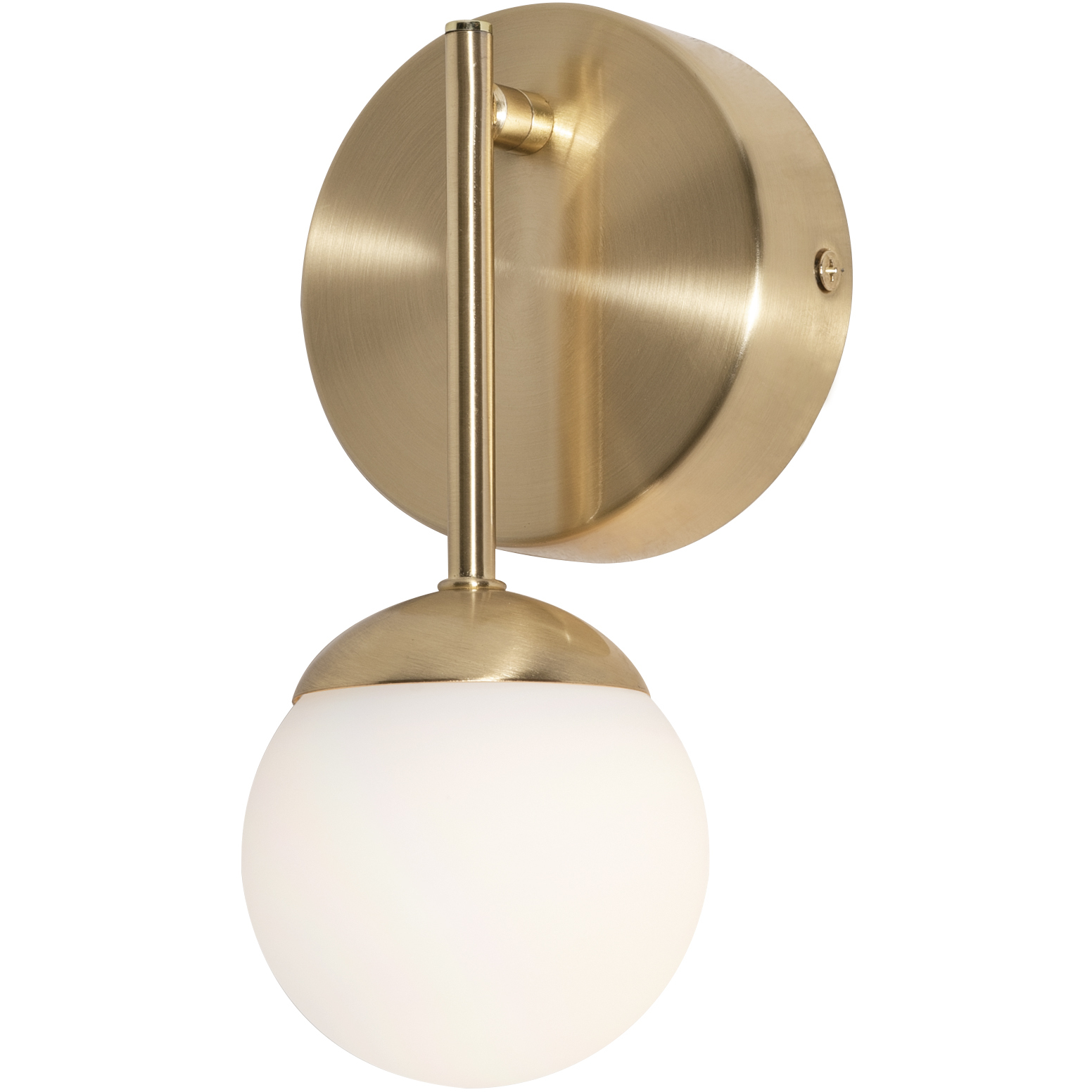 Pearl LED 4.38 inch Satin Brass ADA Wall Sconce Wall Light