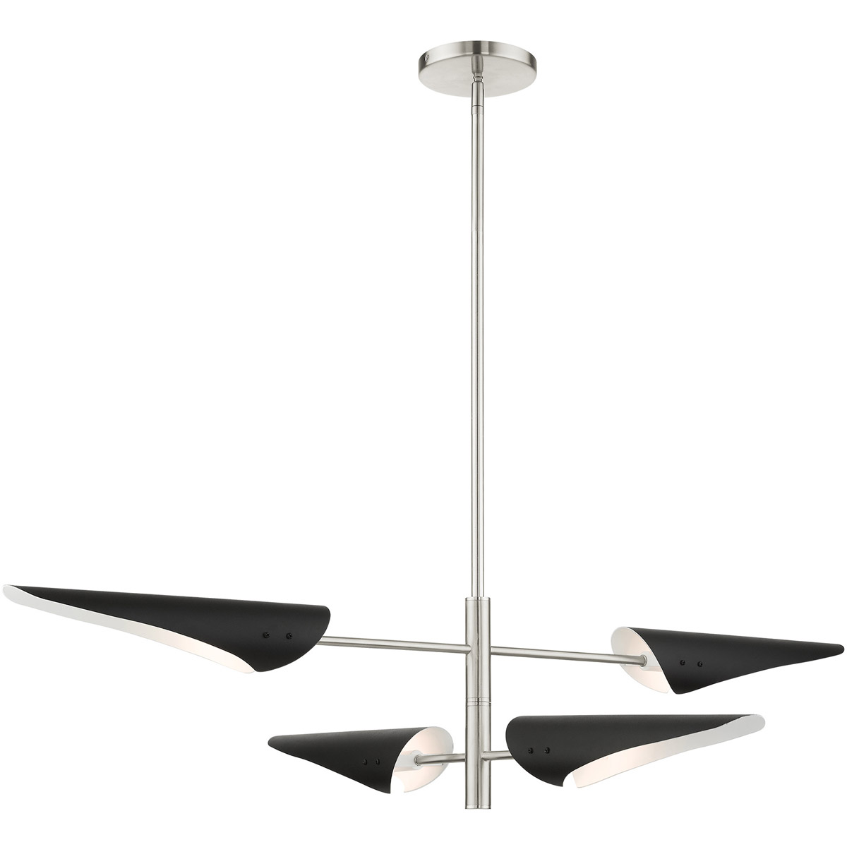 Capistrano 4 Light 38 inch Brushed Nickel Pendant Chandelier Ceiling Light