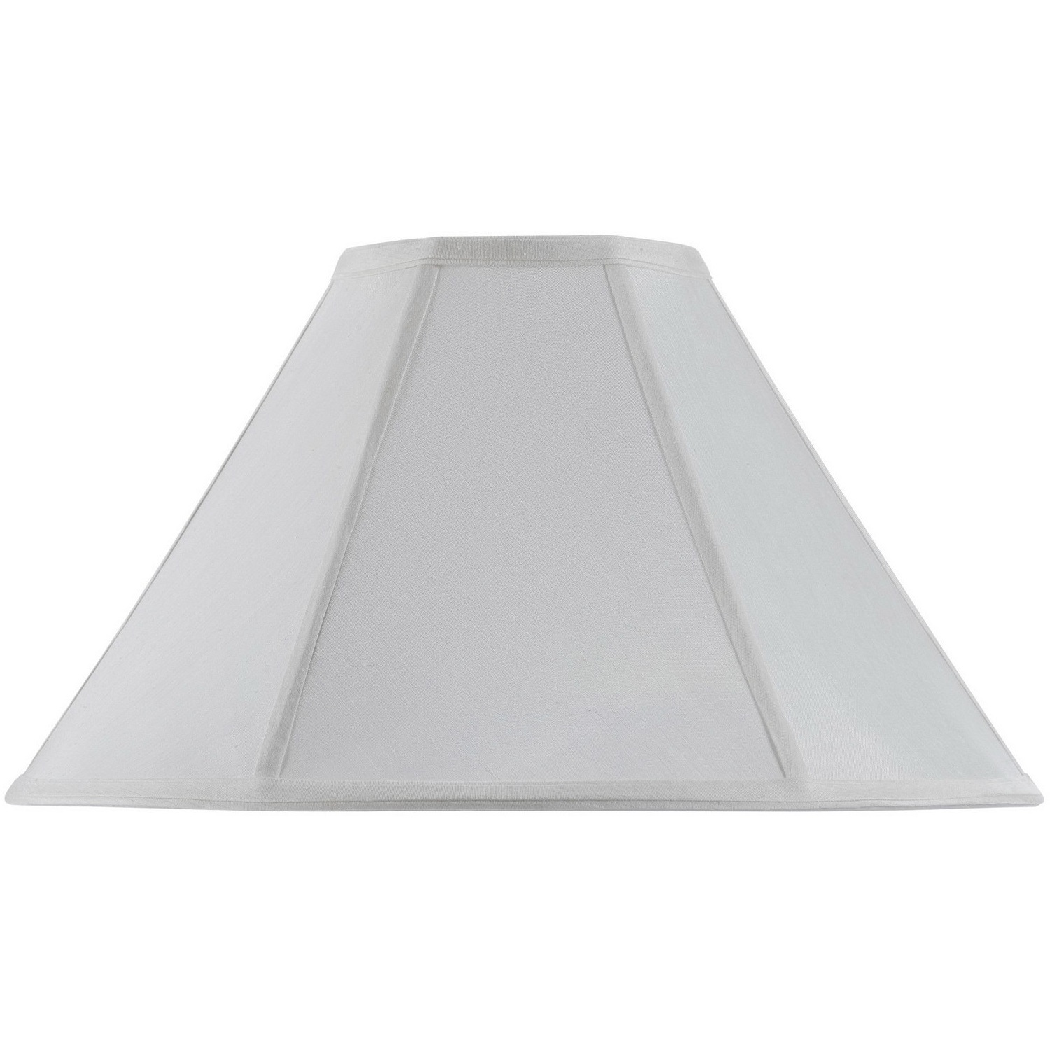 Coolie White 21 inch Shade Spider, Vertical Piped Basic