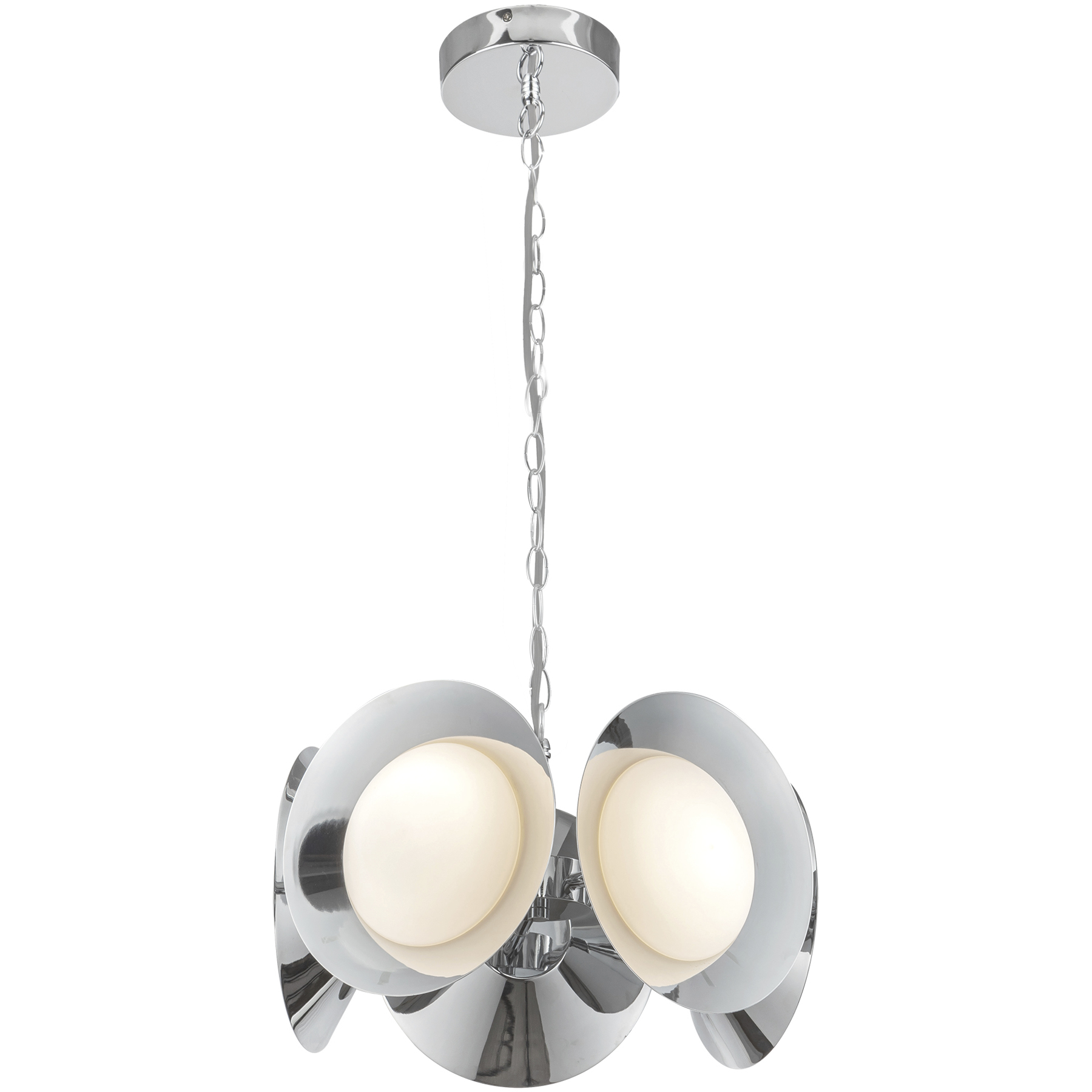 Cleo LED 16 inch Chrome Chandelier Ceiling Light