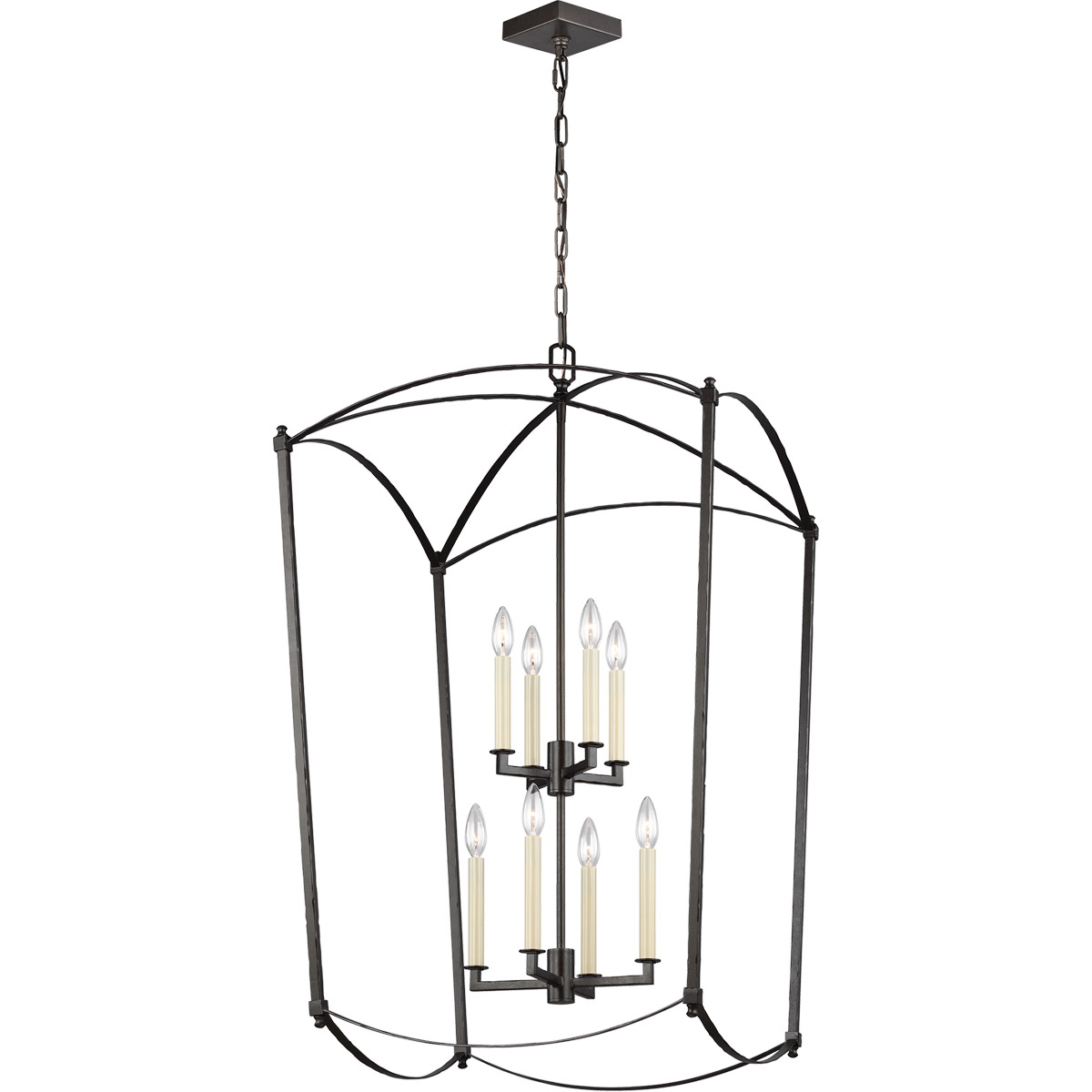 Sean Lavin Thayer 8 Light 24 inch Smith Steel Lantern Chandelier Ceiling Light