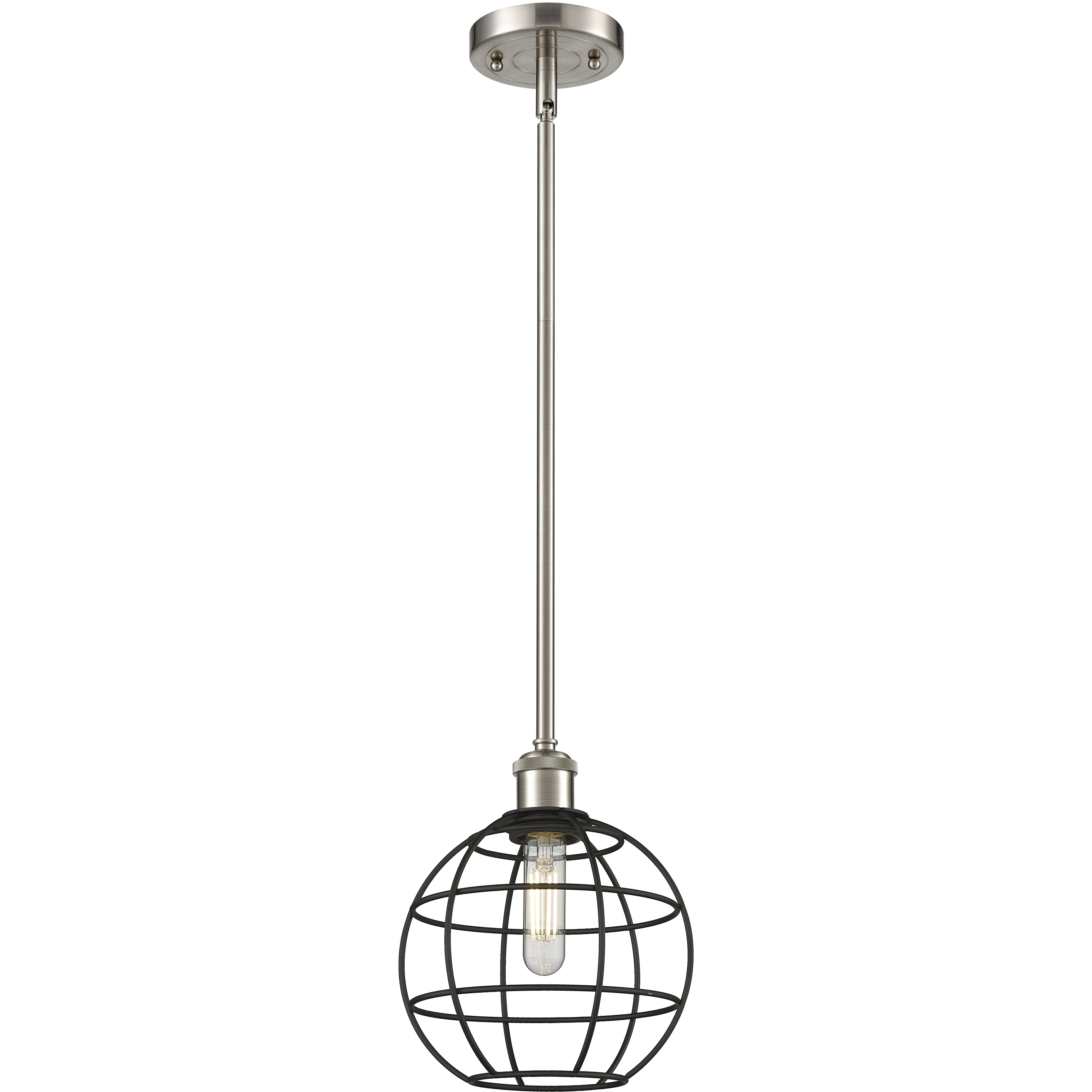 Lake Placid 1 Light 8 inch Satin Nickel Pendant Ceiling Light