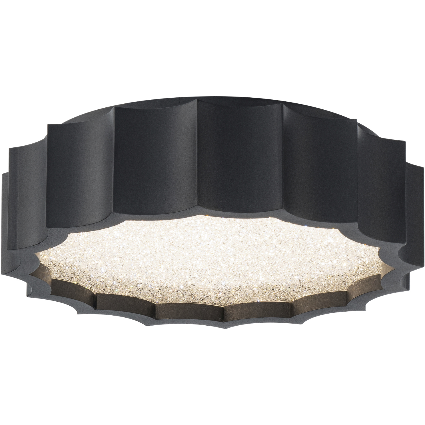Signature Tarte LED 11.75 inch Black Flush Mount Ceiling Light