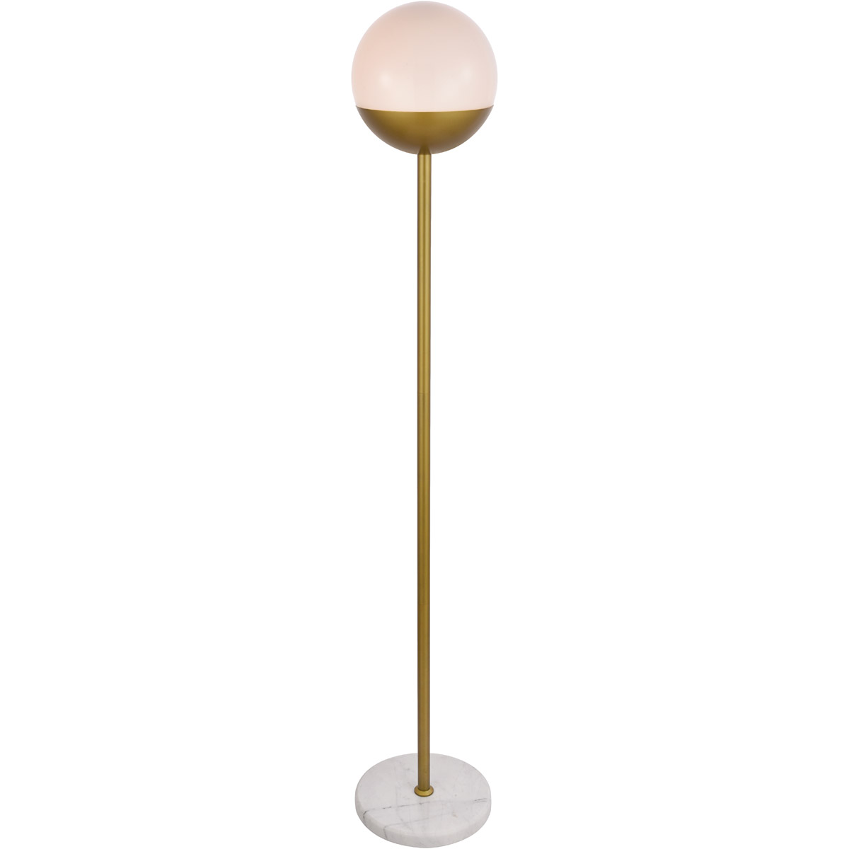 Eclipse 62 inch 40 watt Brass Floor Lamp Portable Light