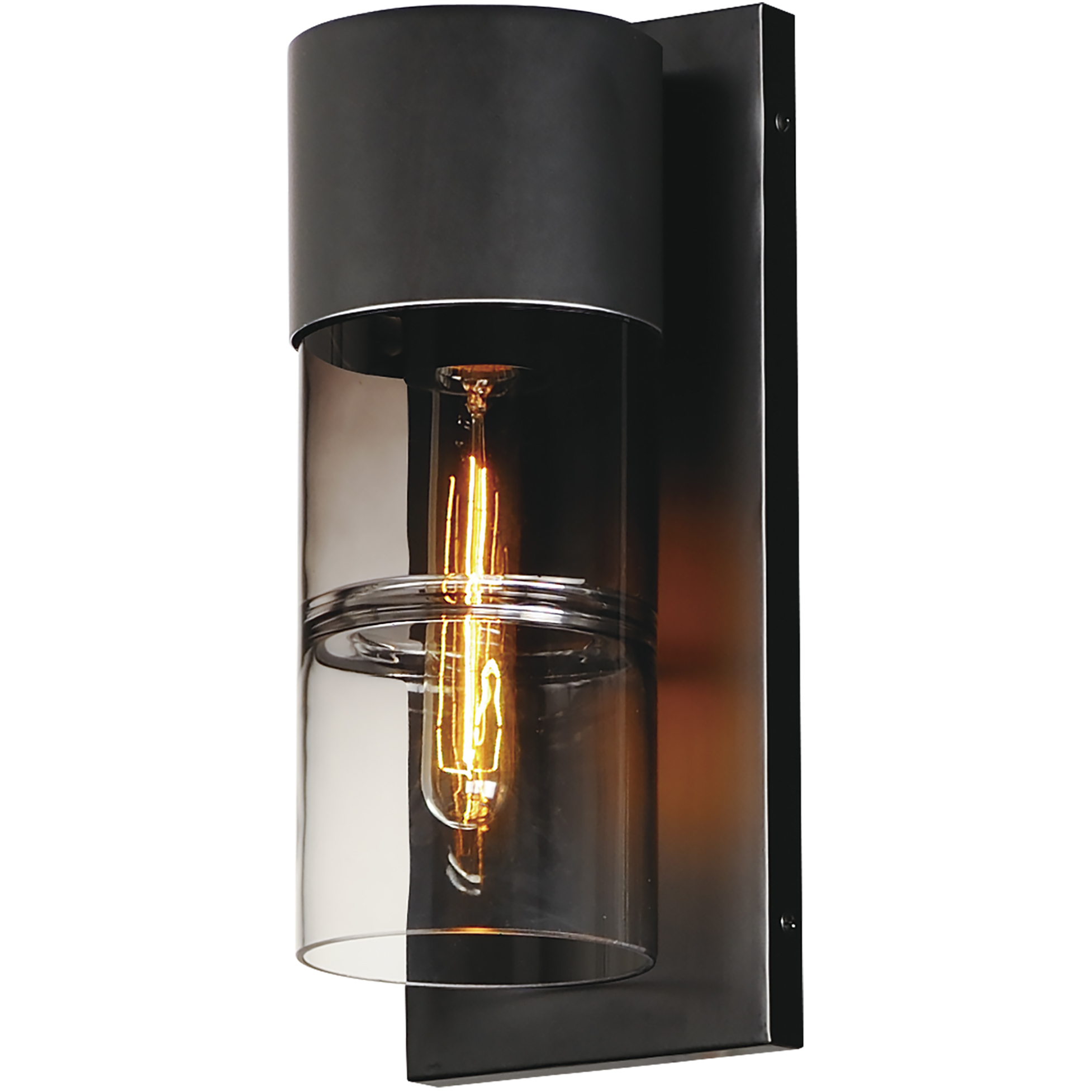 Smokestack LED 13.75 inch Black Outdoor Wall Mount