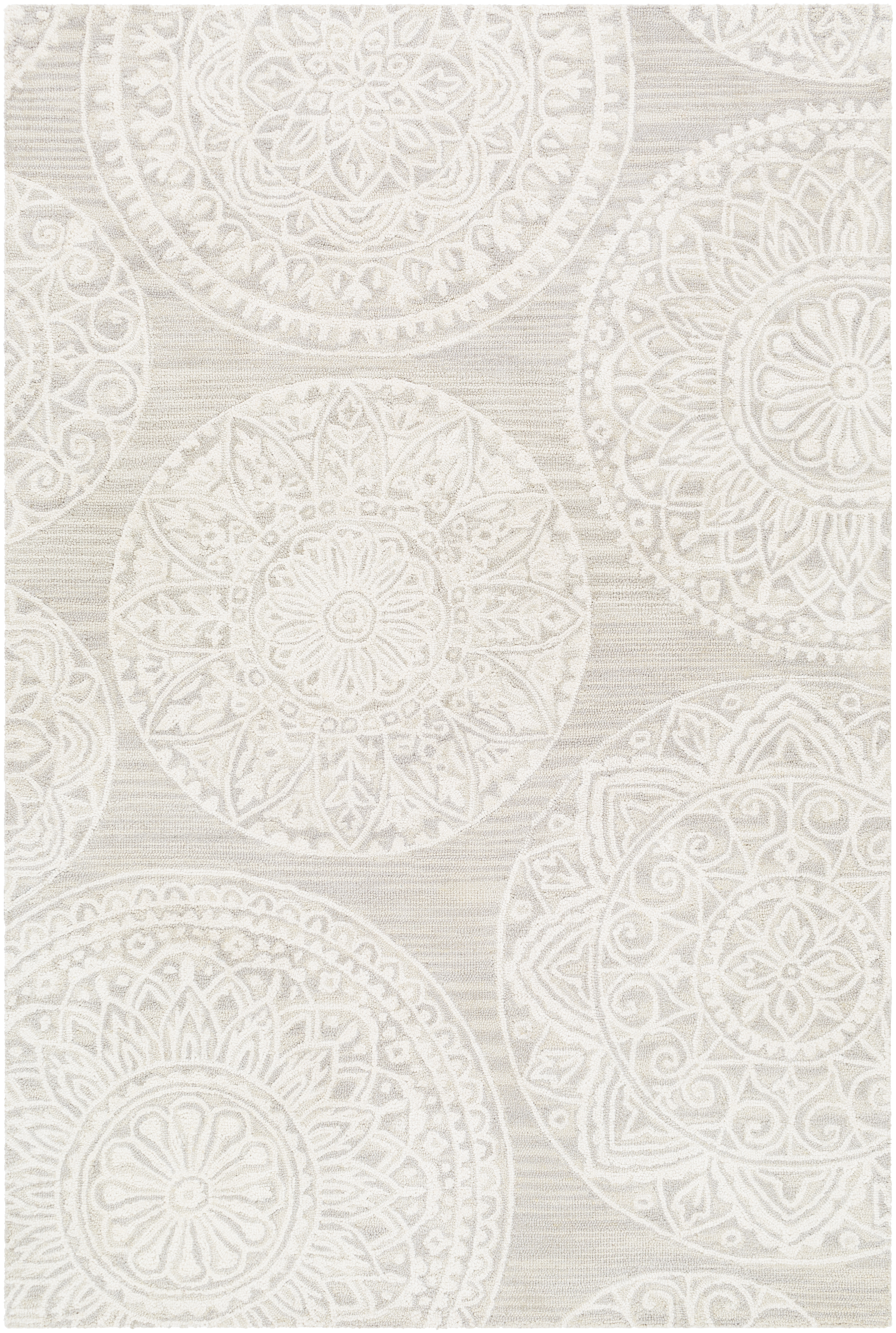 Kayseri 36 X 24 inch Medium Gray Rug in 2 x 3, Rectangle