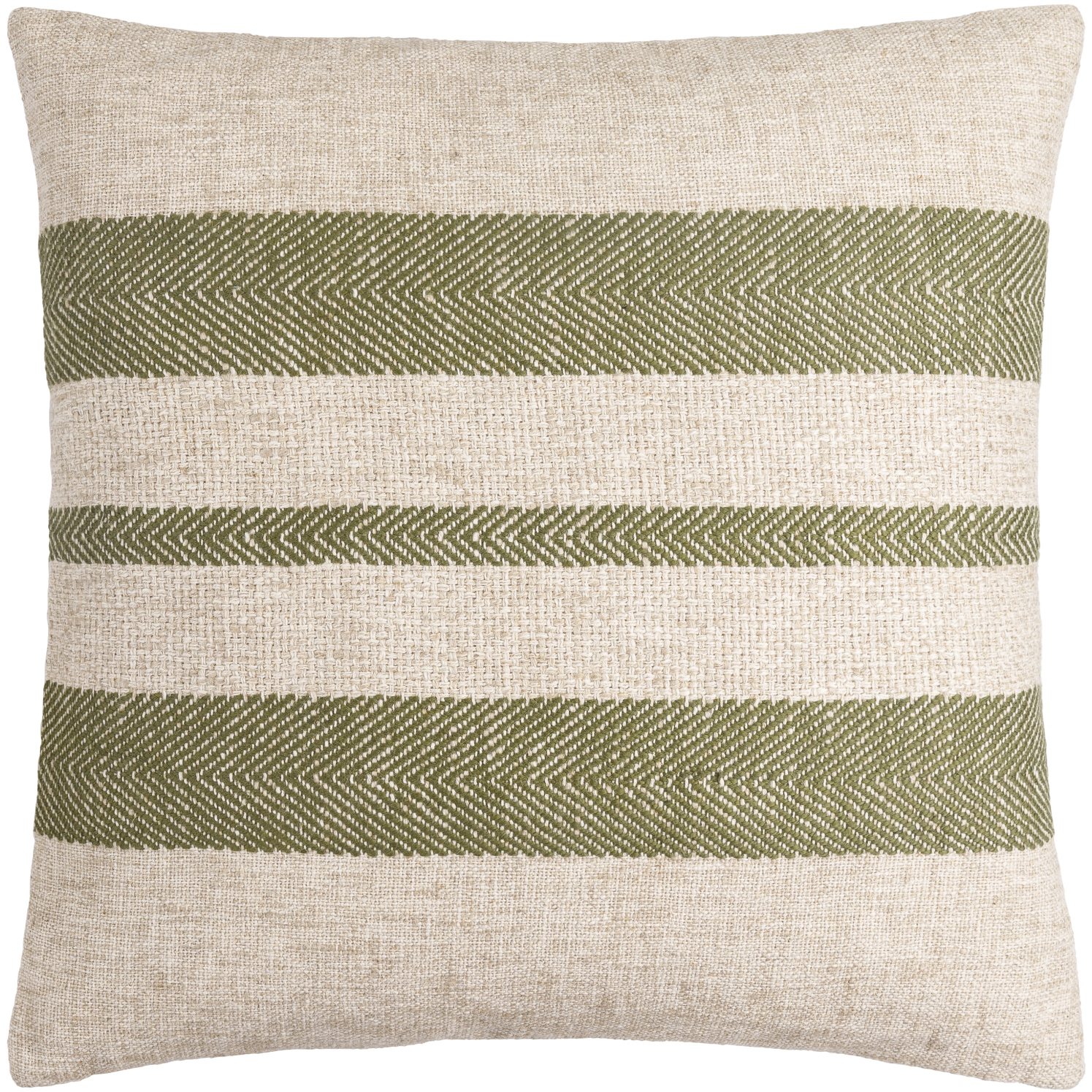 Mobley 22 X 22 inch Light Beige / Grass Green Accent Pillow