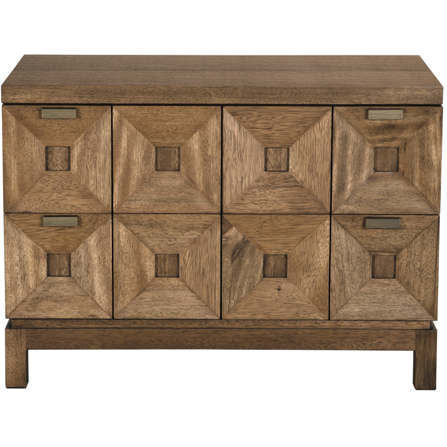 Musashi Dark Walnut Dresser, 2 Drawer