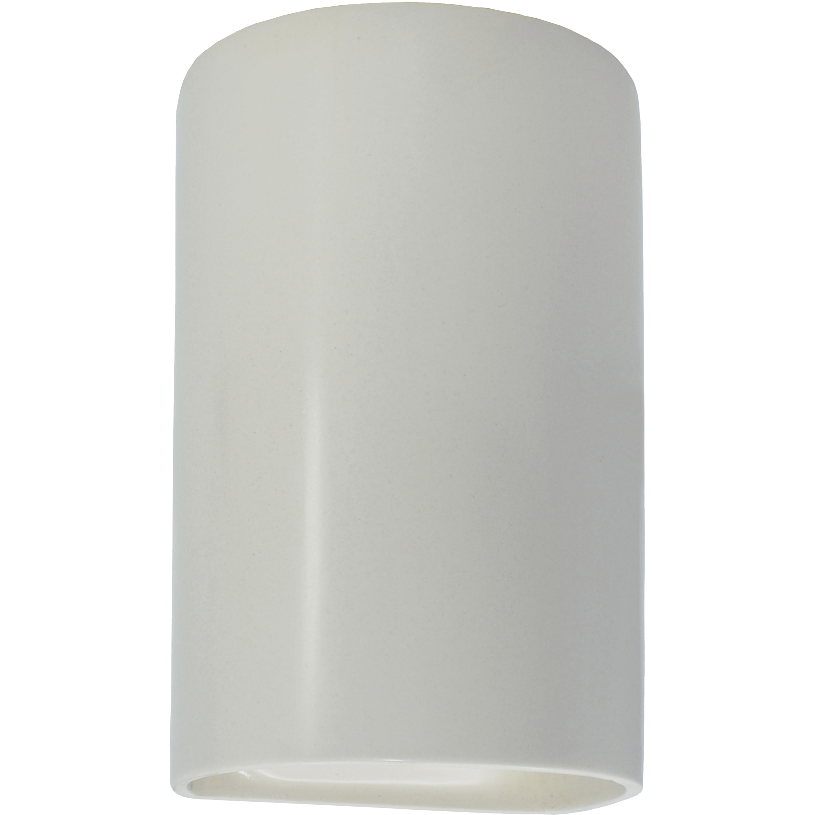Ambiance Cylinder LED 12.5 inch Matte White Outdoor Wall Sconce, Large