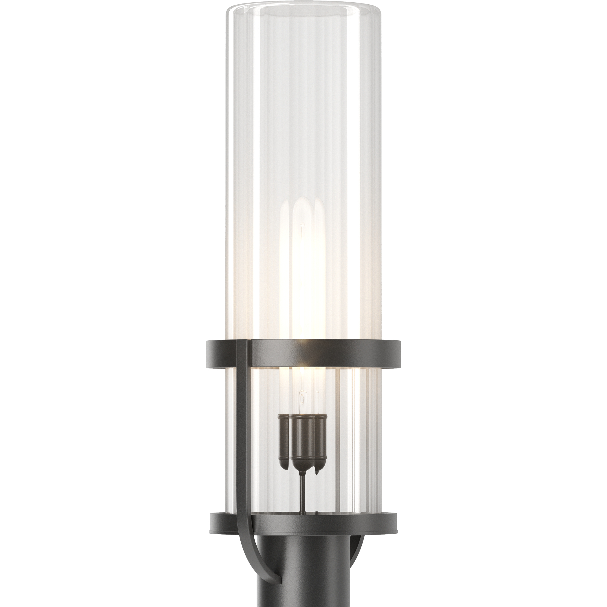 Alcove 1 Light 22.4 inch Coastal Black Outdoor Post Light in Clear