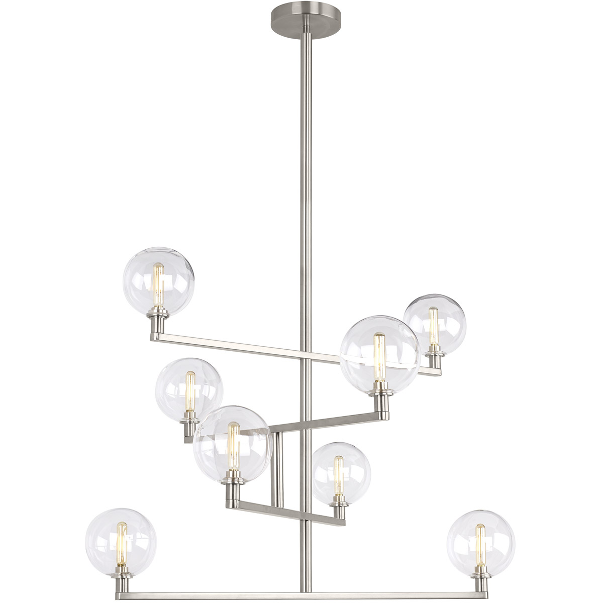 Sean Lavin Gambit LED 31.7 inch Satin Nickel Chandelier Ceiling Light in LED 90 CRI 2700K