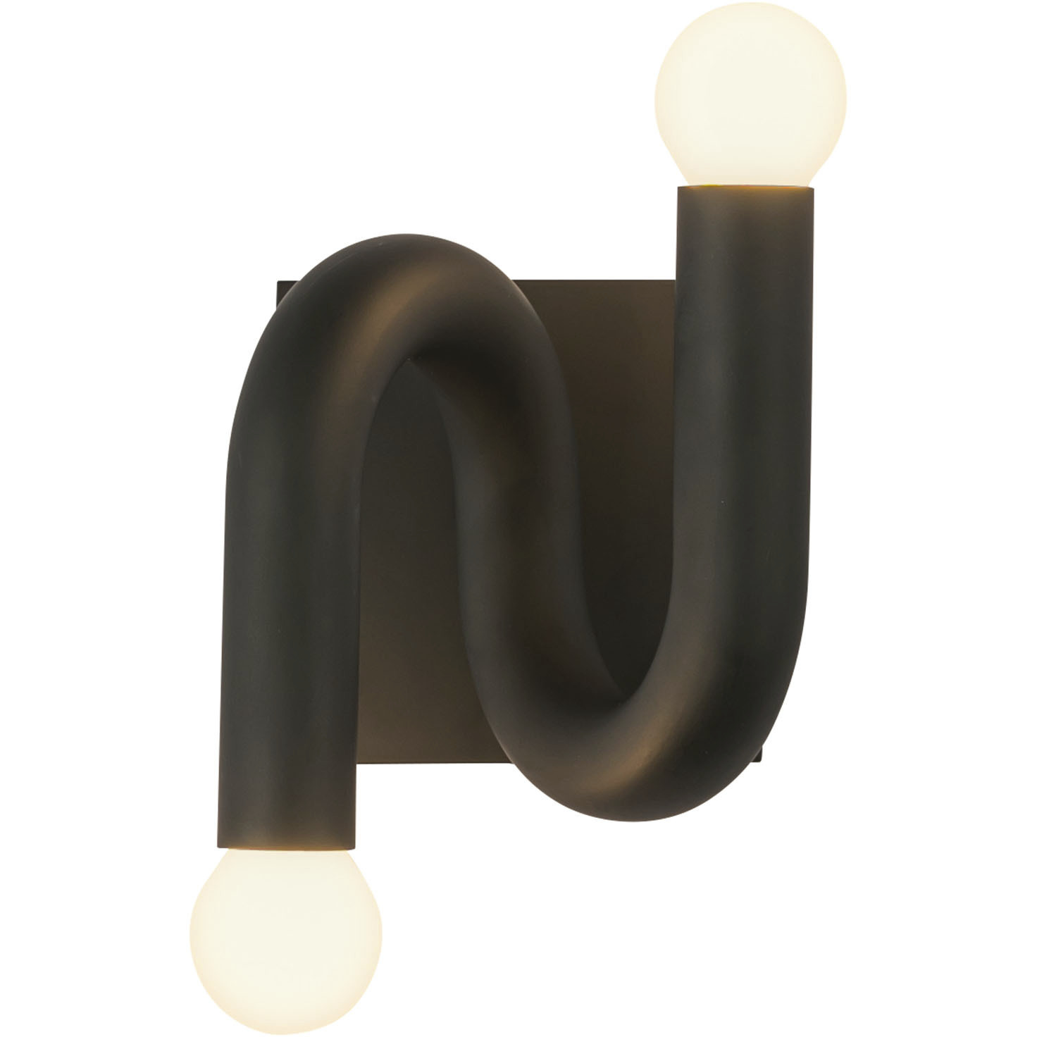 Alora Mood Sadie 2 Light 5.5 inch Matte Black Wall/Vanity Light Wall Light