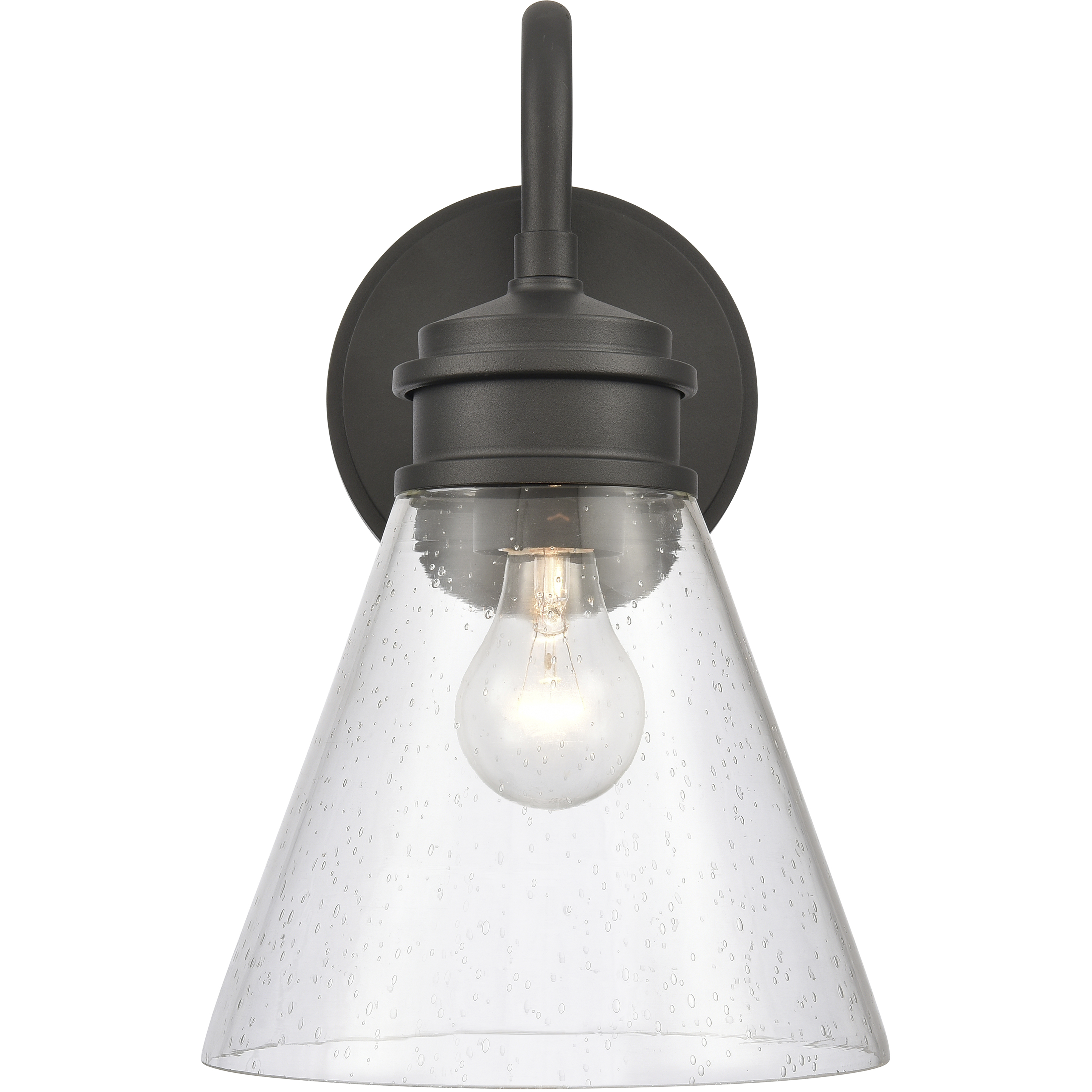 Dovas 1 Light 13.5 inch Textured Black Outdoor Wall Sconce