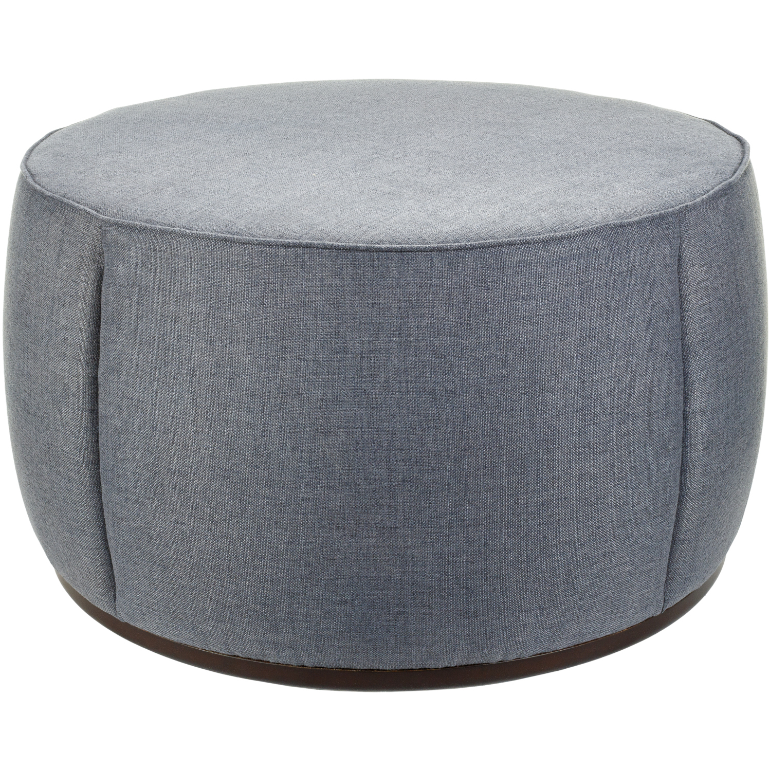 Lanza 21 inch Upholstery: Medium Gray; Base: Dark Brown Ottoman