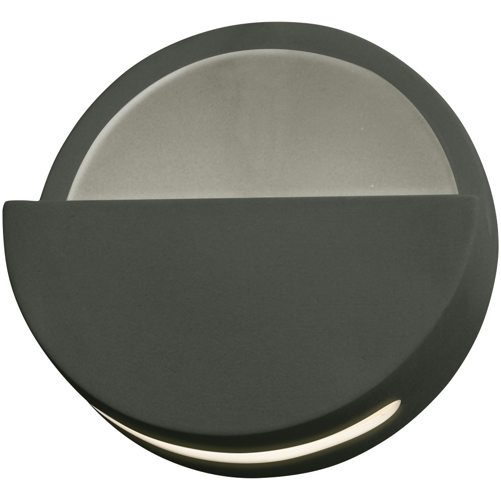 Ambiance LED 8 inch Pewter Green ADA Wall Sconce Wall Light in Incandescent