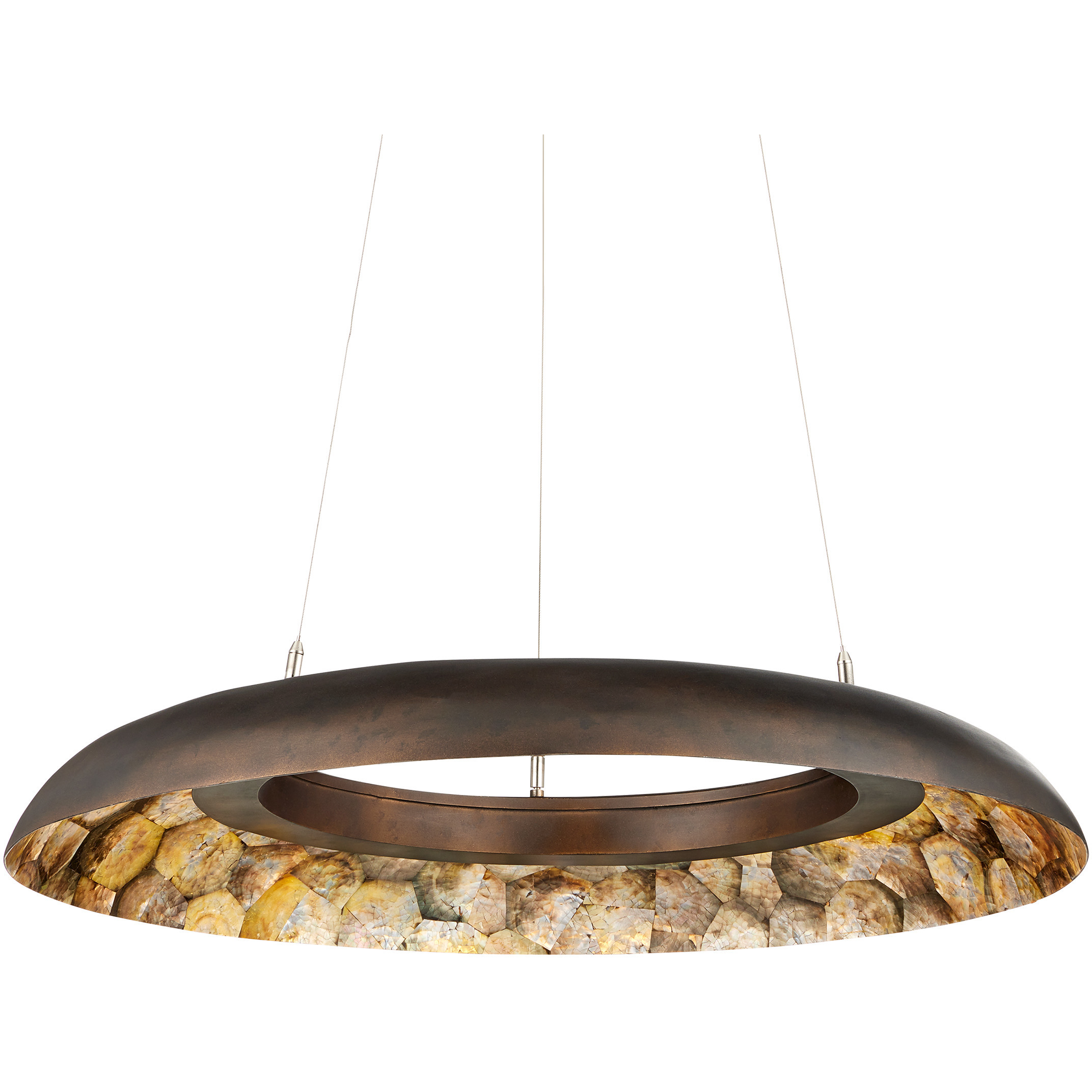 Tairagai LED 32.25 inch Bronze Gold Chandelier Ceiling Light