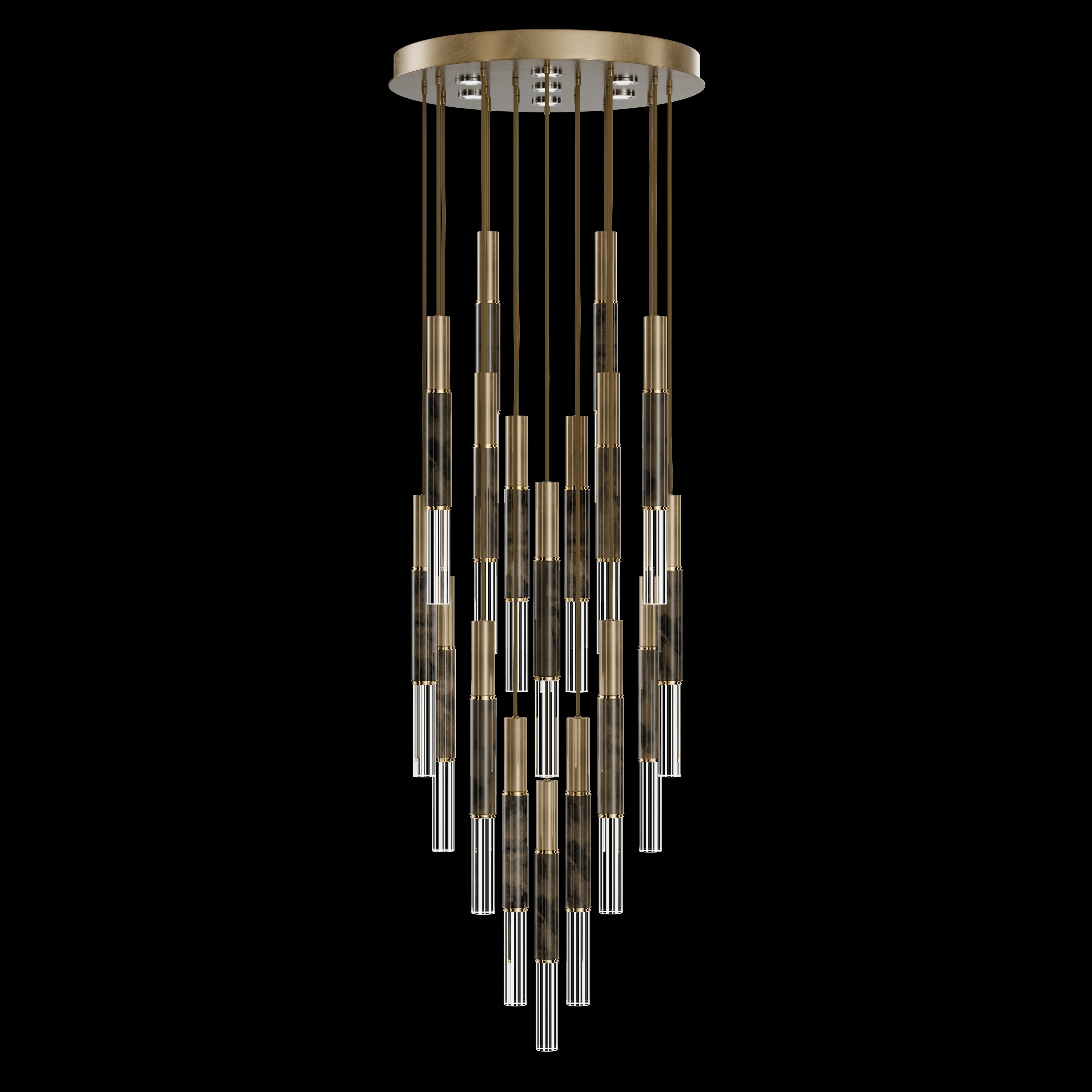 Antonia 25 Light 31 inch Gold Pendant Ceiling Light