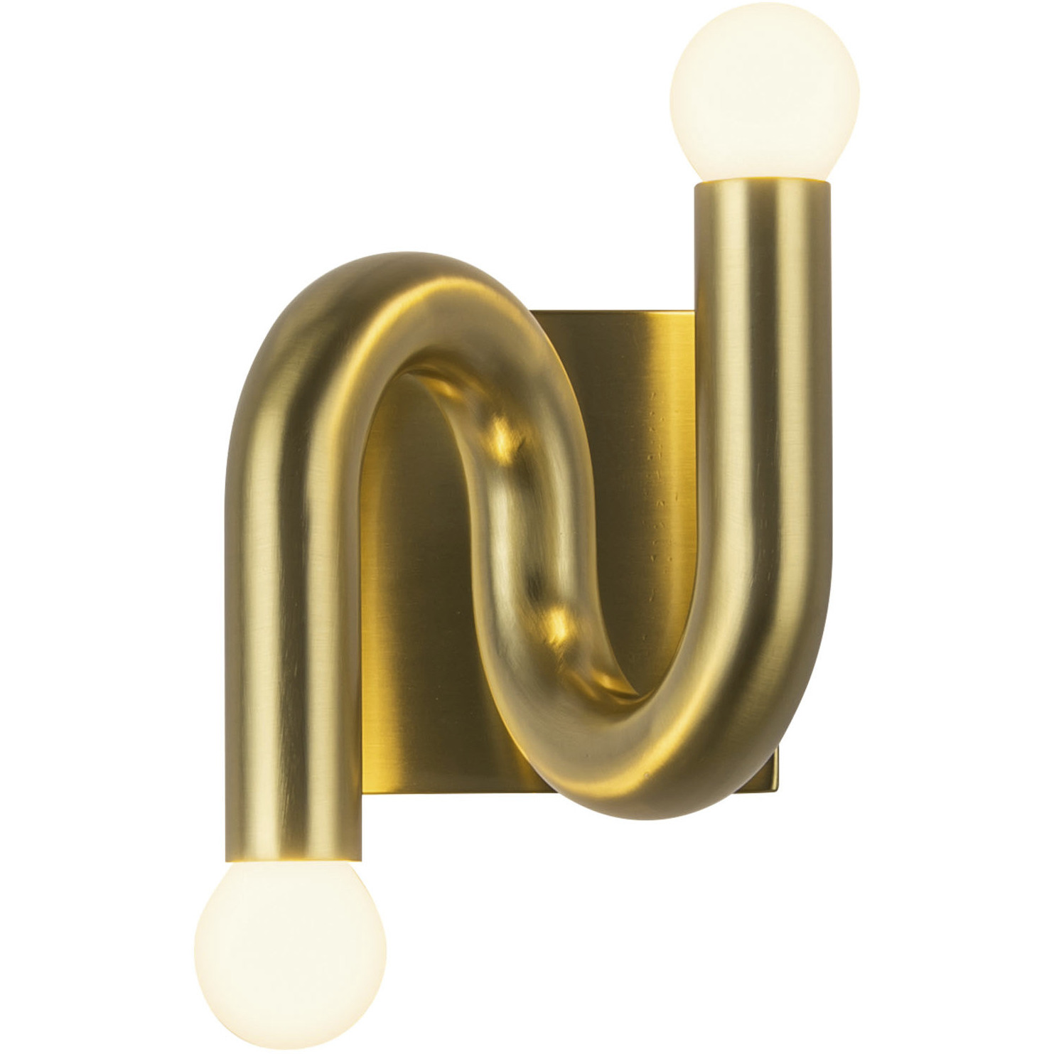 Alora Mood Sadie 2 Light 5.5 inch Brushed Gold Wall/Vanity Light Wall Light
