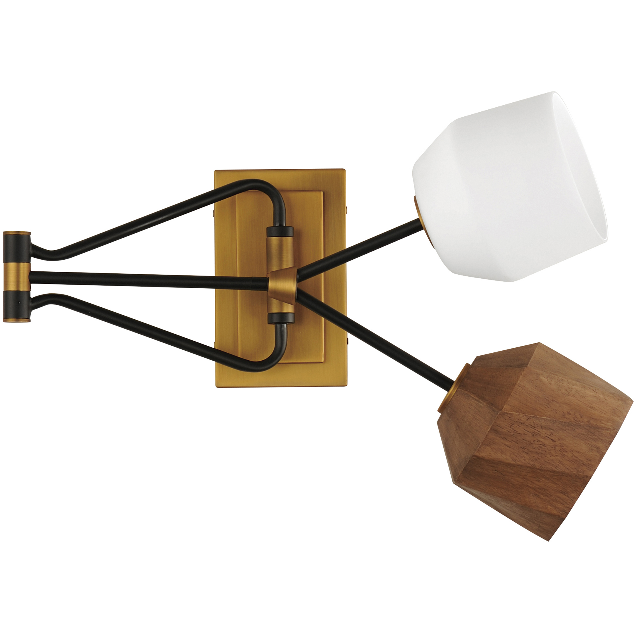 Akimbo LED 21.75 inch Dark Bronze and Antique Brass Wall Sconce Wall Light