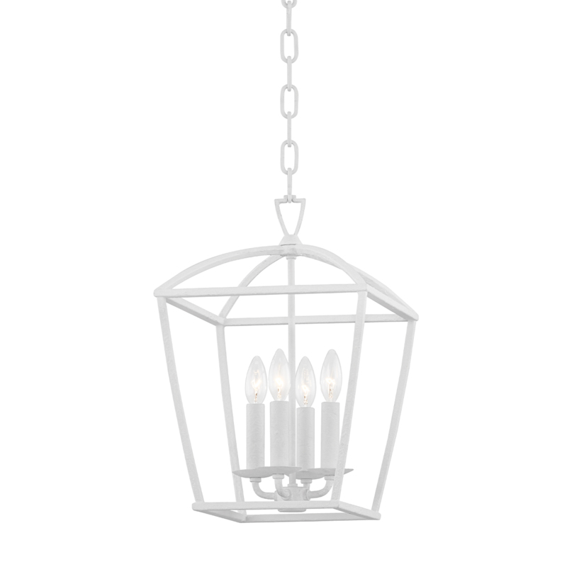 Bryant 4 Light 12 inch White Plaster Pendant Ceiling Light