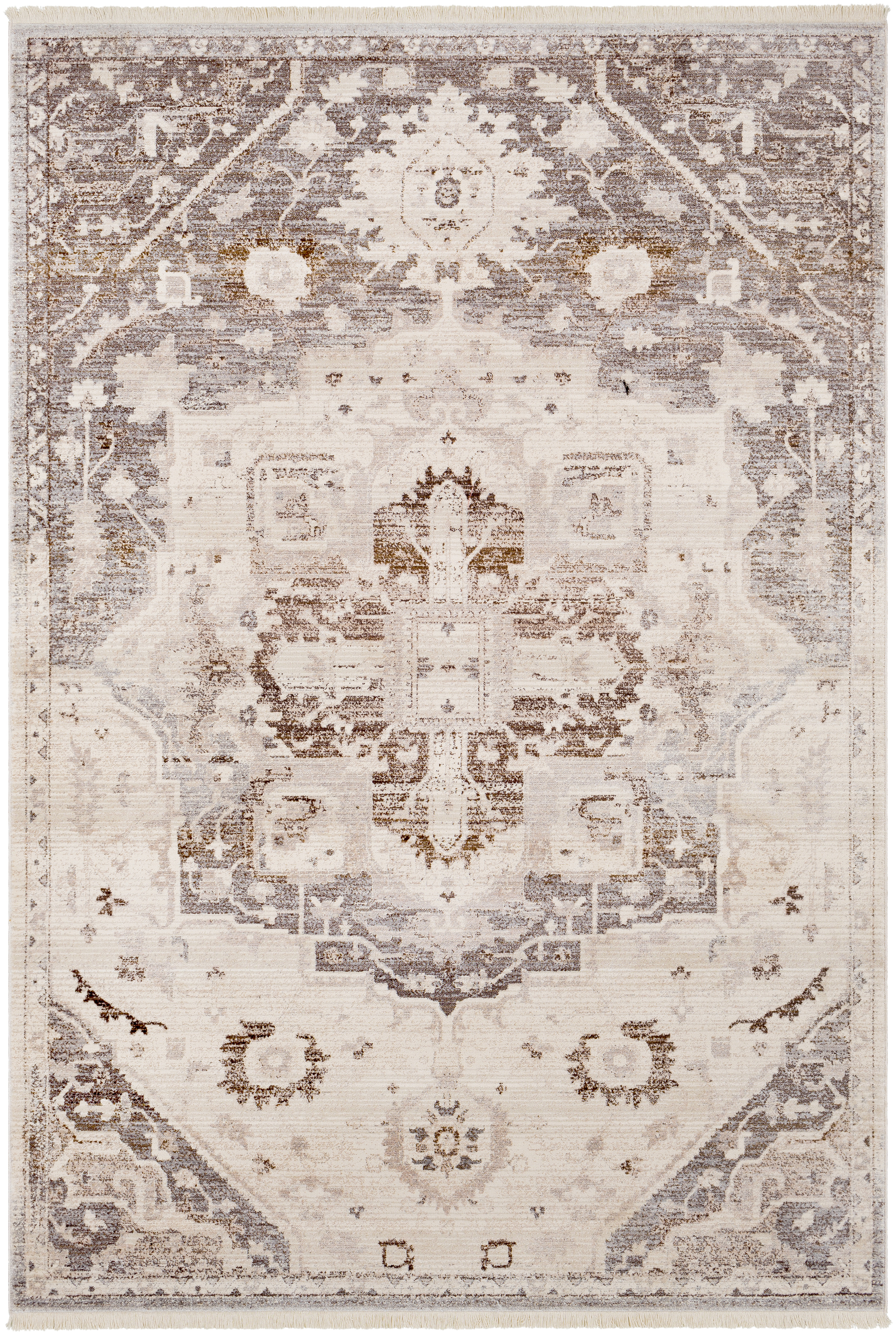 Ephesians 35 X 24 inch Light Slate Rug in 2 x 3, Rectangle