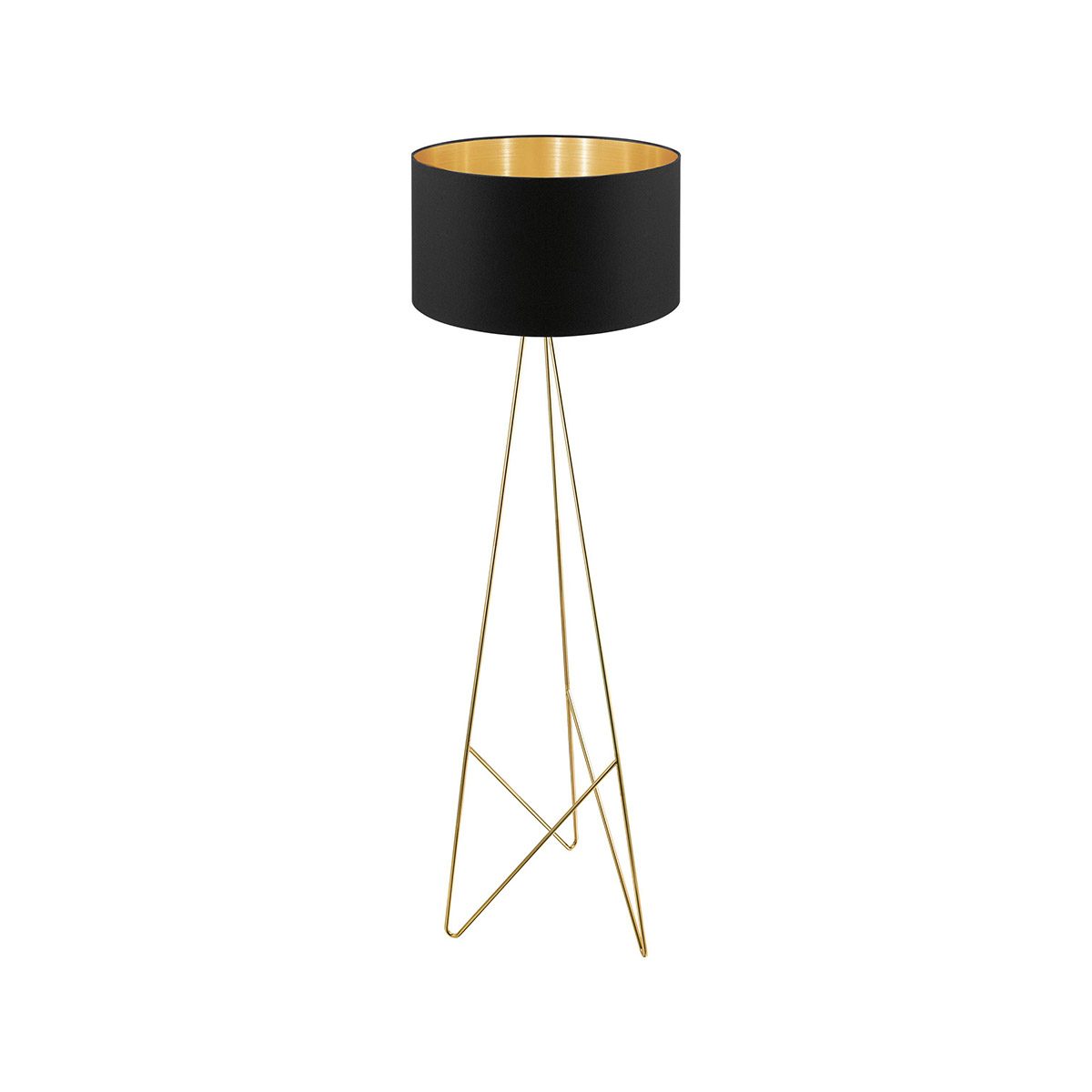 Camporale 60.63 inch 12.00 watt Gold Floor Lamp Portable Light