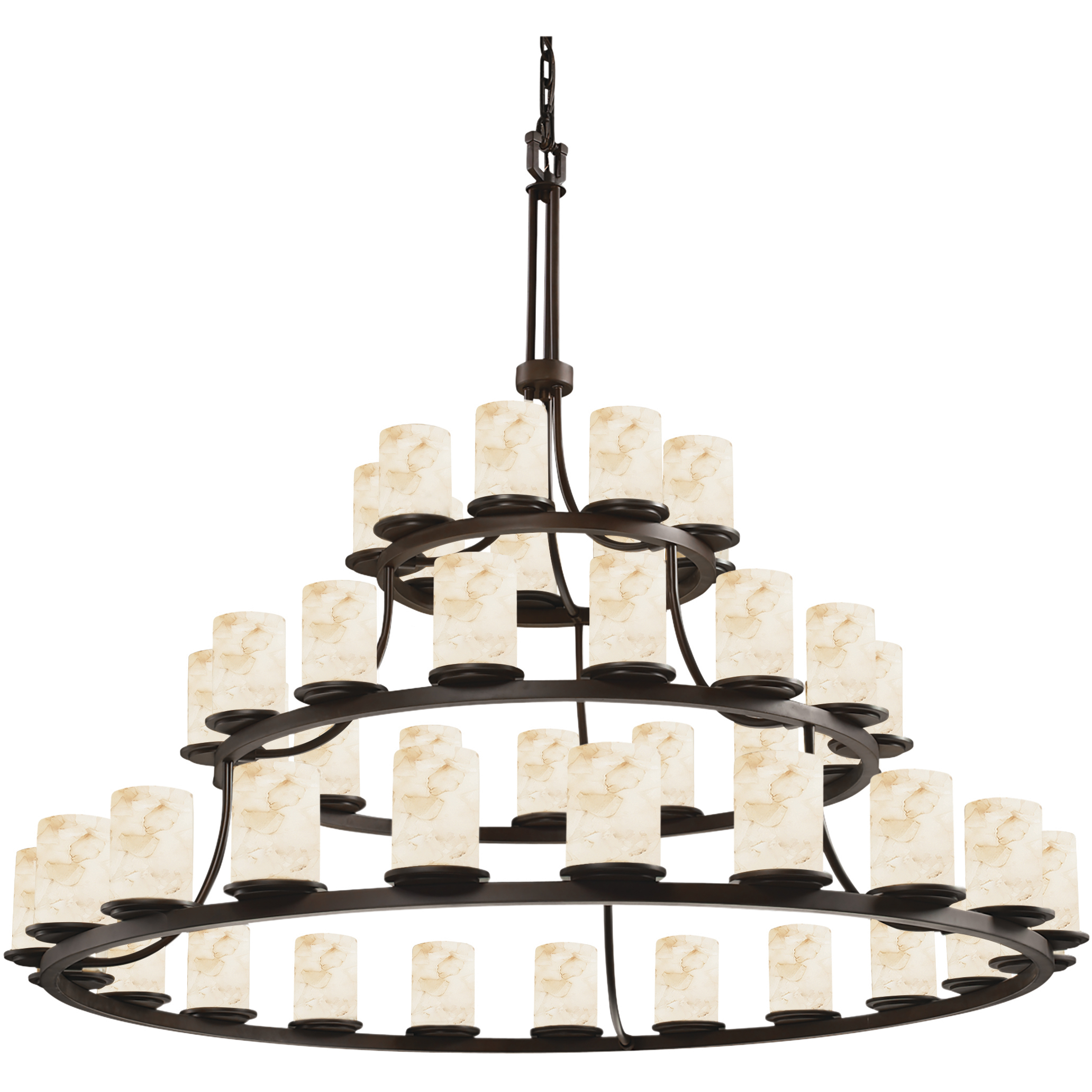 Alabaster Rocks 45 Light 60 inch Dark Bronze Chandelier Ceiling Light, Dakota Family, Choices