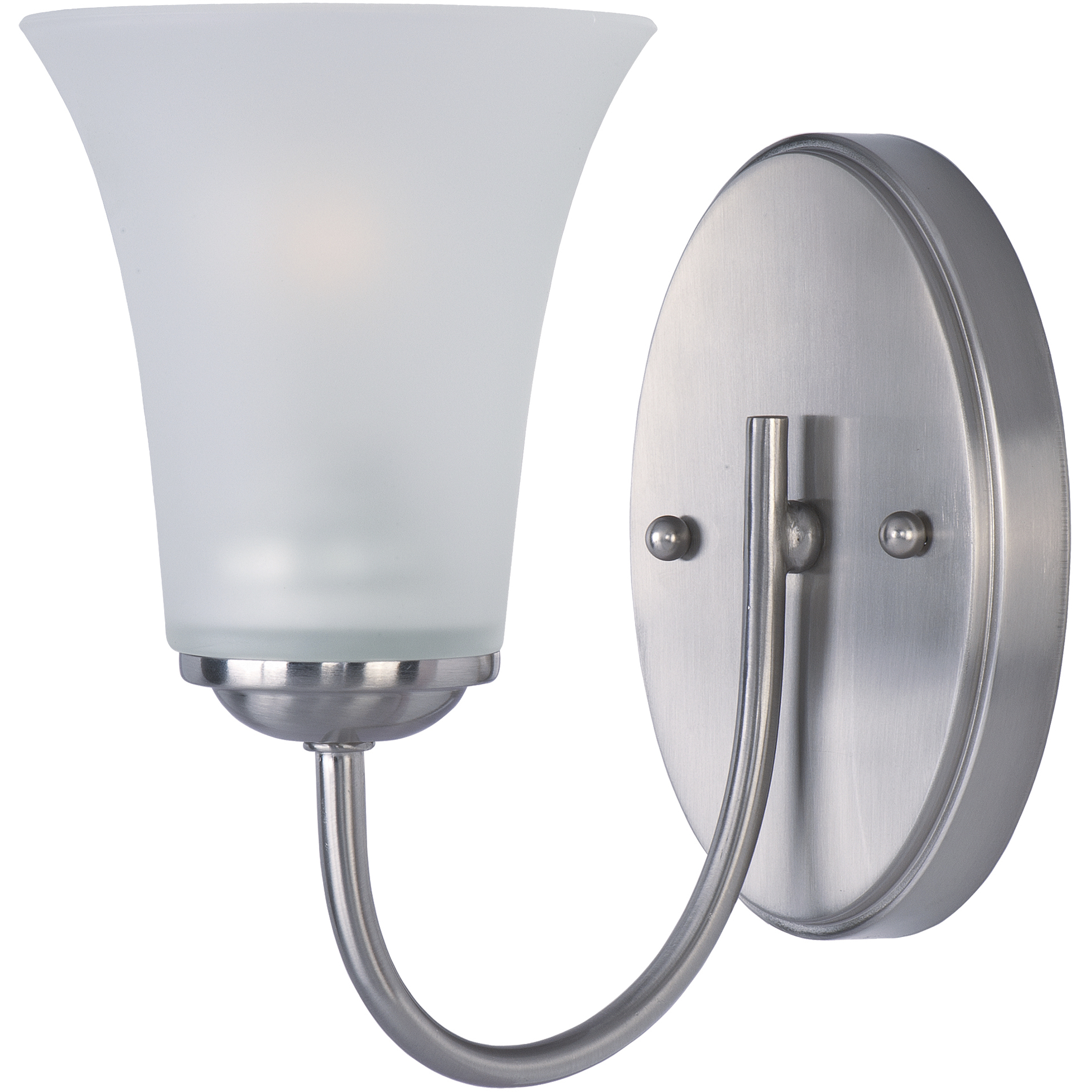 Logan 1 Light 8.75 inch Satin Nickel Bath Vanity Wall Light